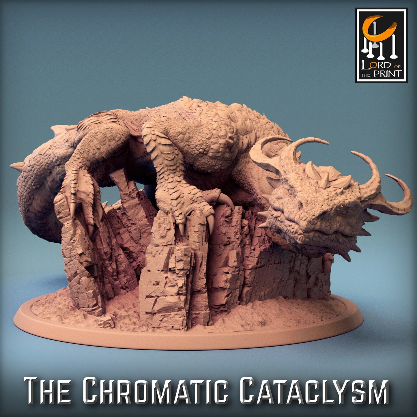 Wild Drakes, 3 Poses, Lord of the Print | Dungeons and Dragons | Pathfinder | Table Top RPG | 3D Printed Model