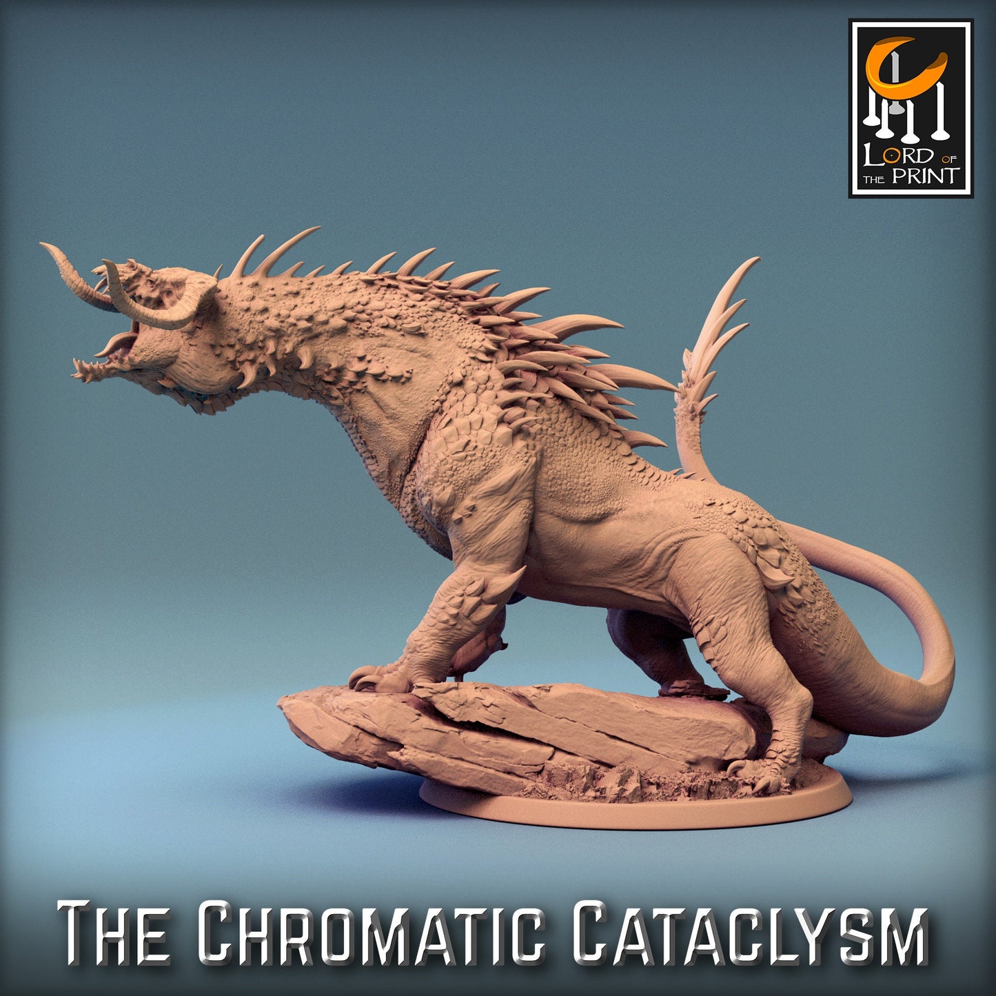 Black Dragon Spawn, Chromatic Cataclysm, Lord of the Print | Dungeons and Dragons | Pathfinder | Table Top RPG | 3D Printed Model