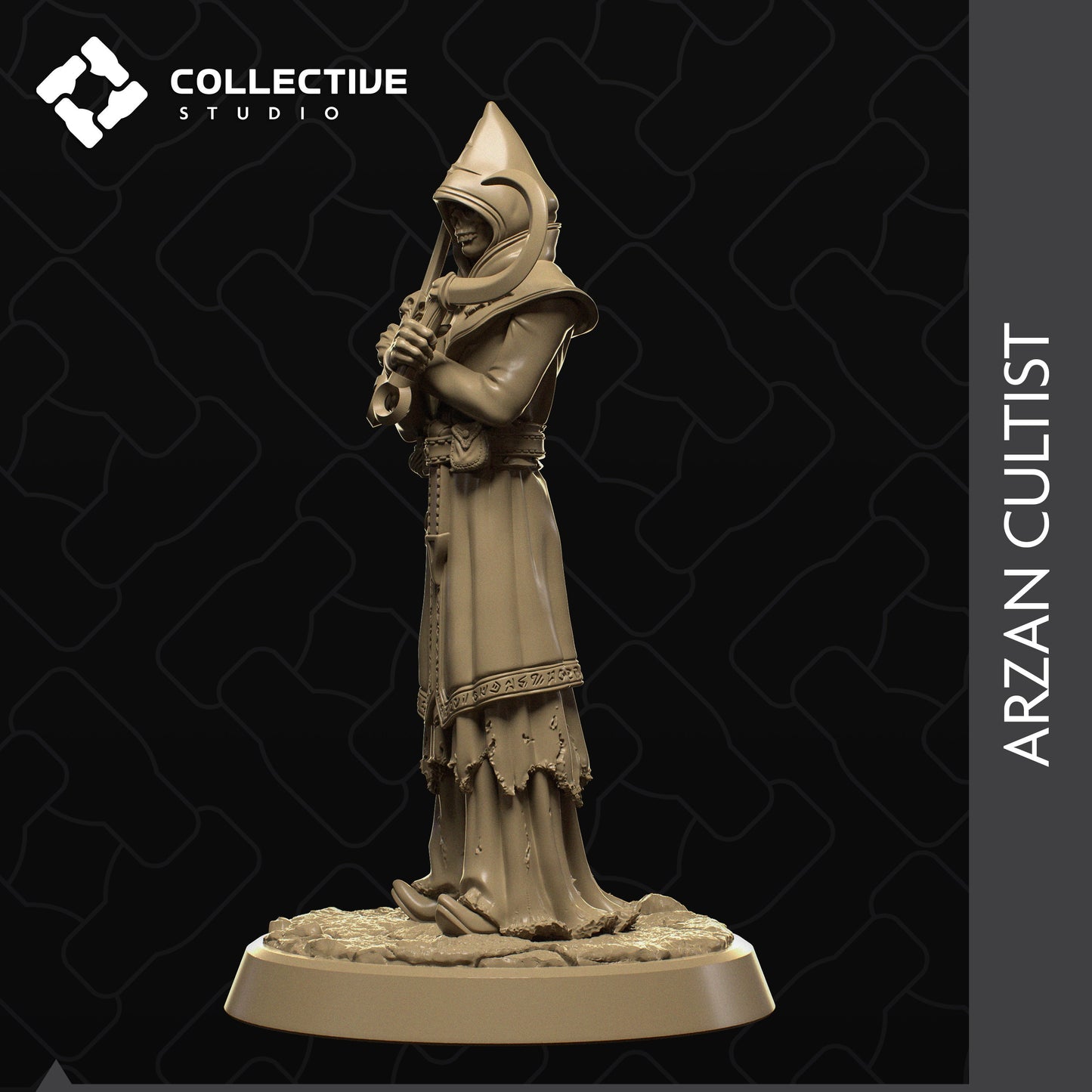 Arzan, Powerful NPC, Collective Studios | Dungeons and Dragons | Pathfinder | Table Top RPG | 3D Printed Model