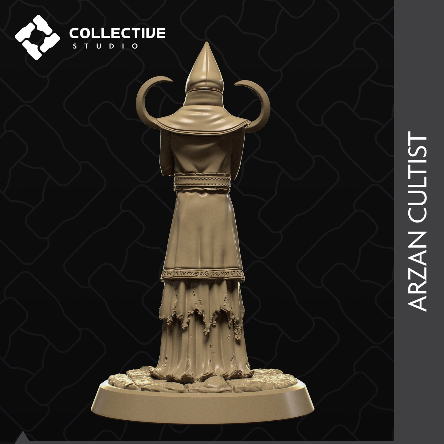 Arzan, Powerful NPC, Collective Studios | Dungeons and Dragons | Pathfinder | Table Top RPG | 3D Printed Model
