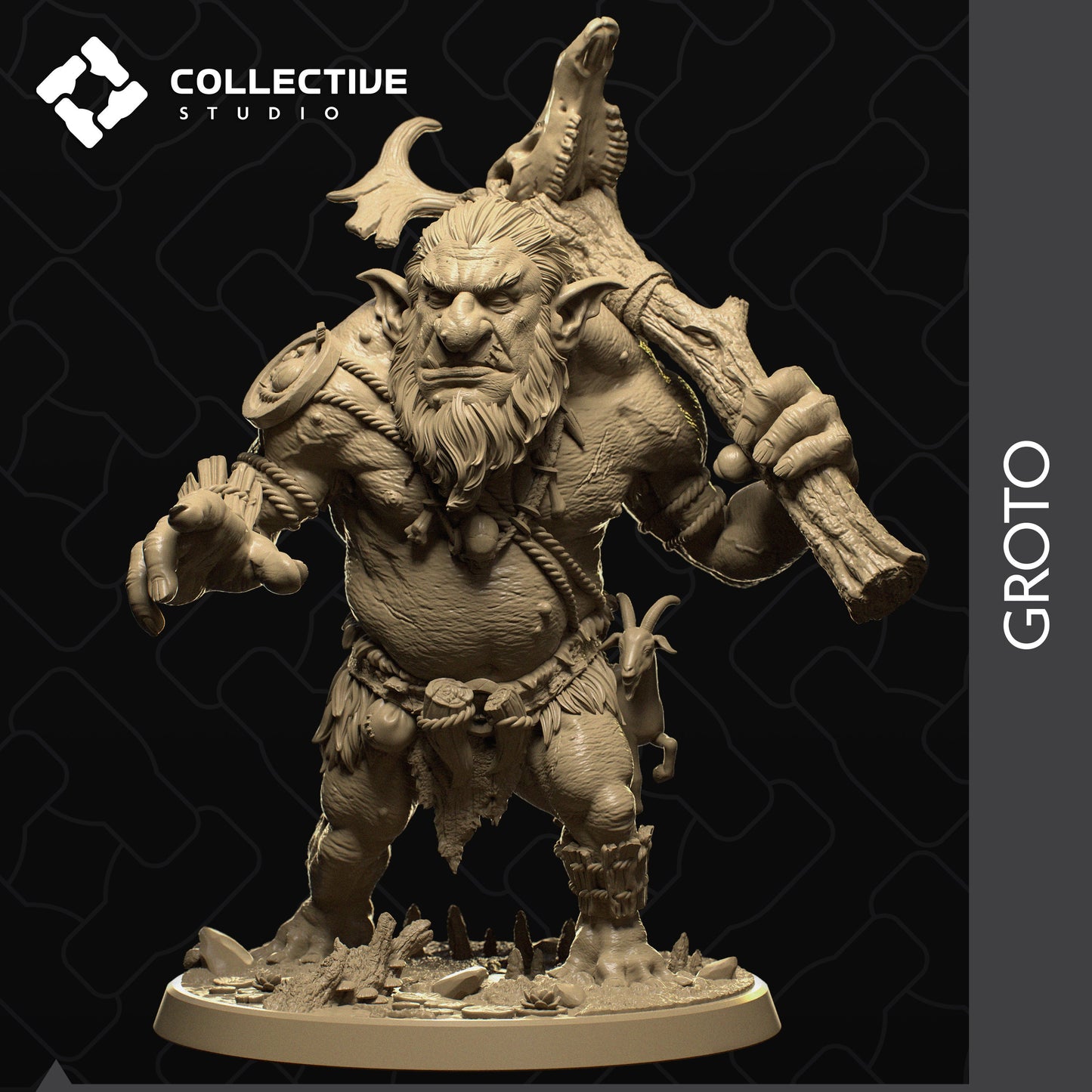 Groto, Collective Studios | Dungeons and Dragons | Pathfinder | Table Top RPG | 3D Printed Model