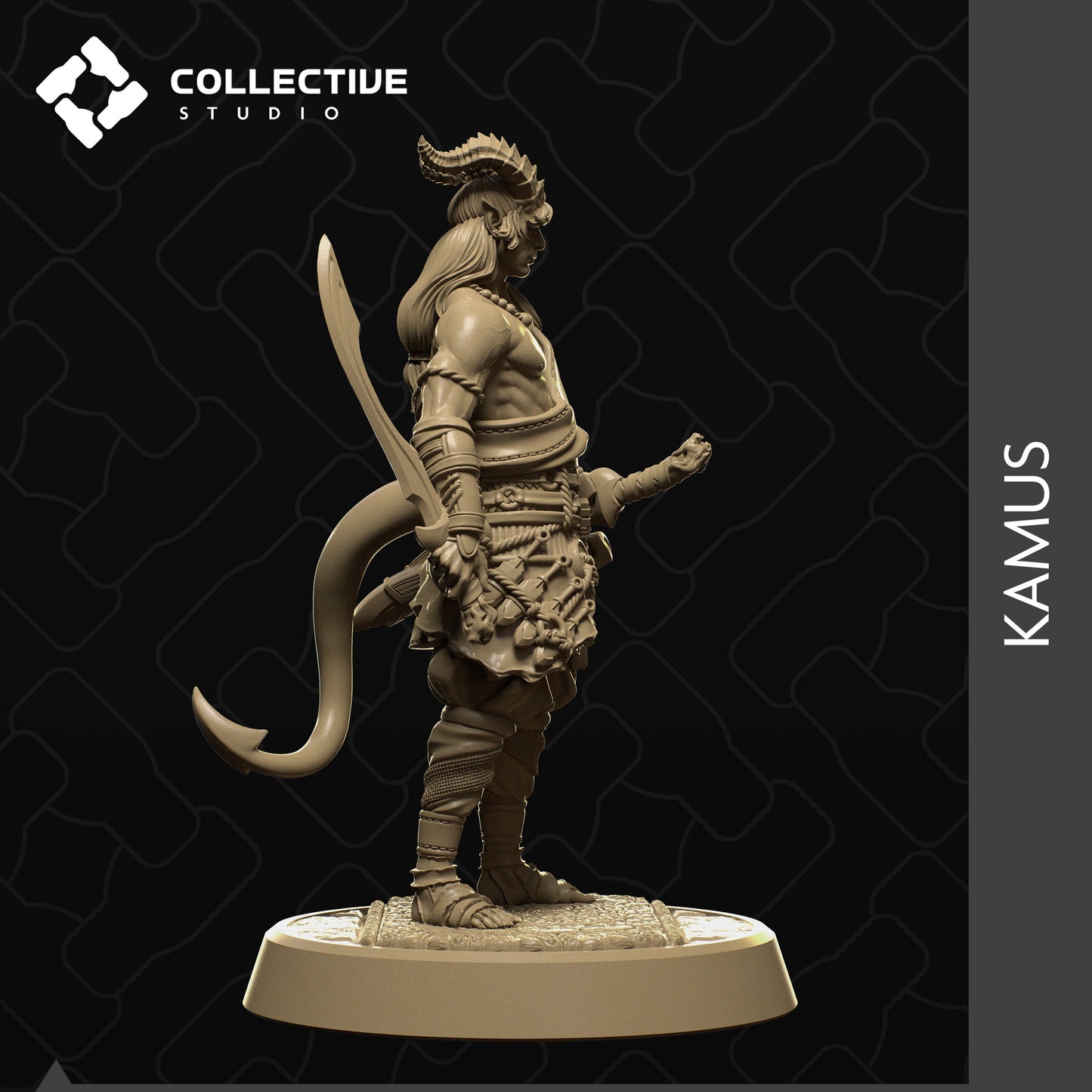 Kamus, Collective Studios | Dungeons and Dragons | Pathfinder | Table Top RPG | 3D Printed Model