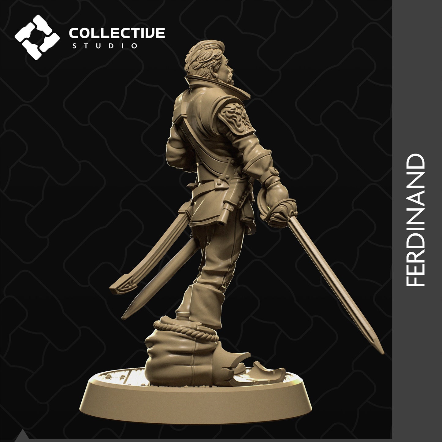 Ferdinand, Collective Studios | Dungeons and Dragons | Pathfinder | Table Top RPG | 3D Printed Model