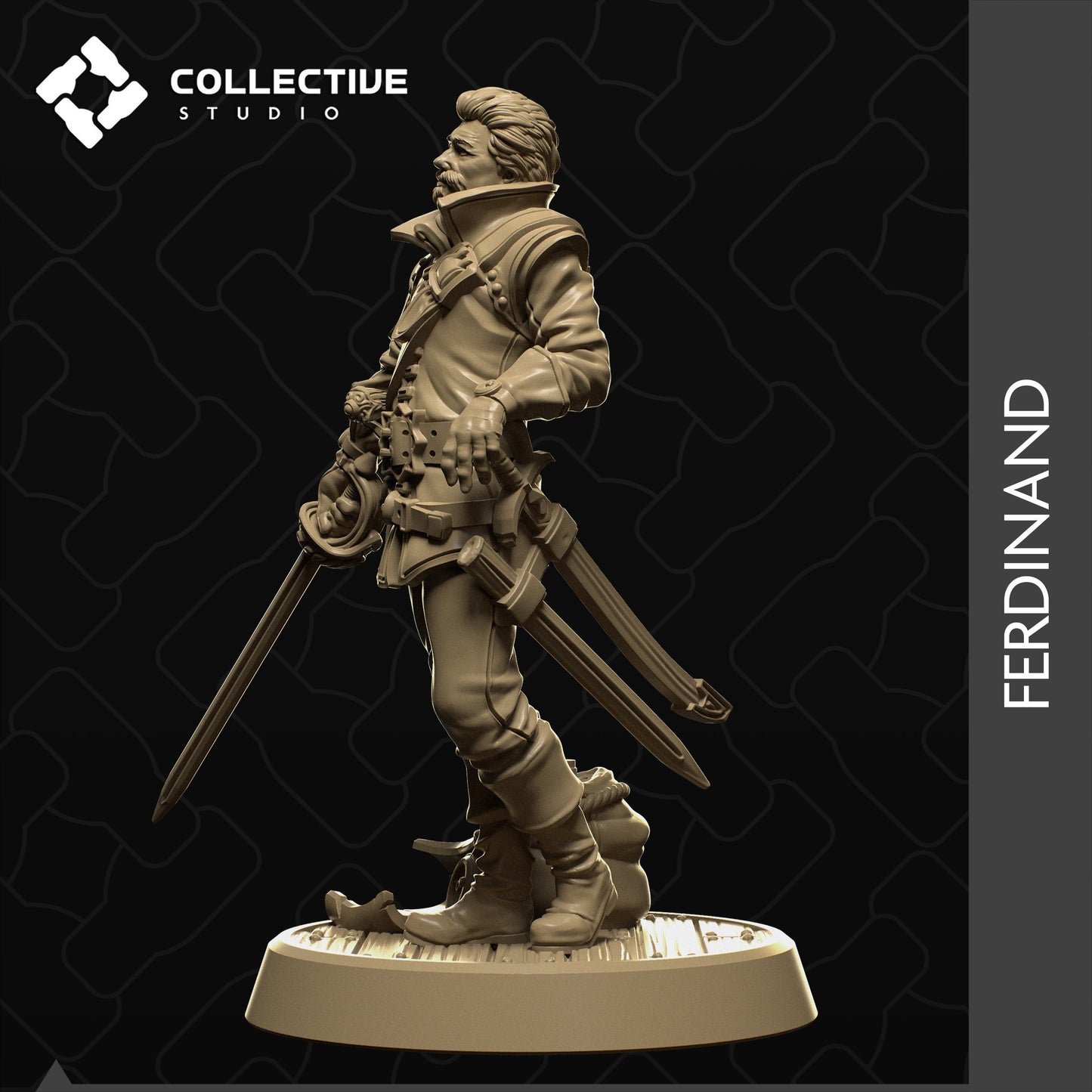 Ferdinand, Collective Studios | Dungeons and Dragons | Pathfinder | Table Top RPG | 3D Printed Model