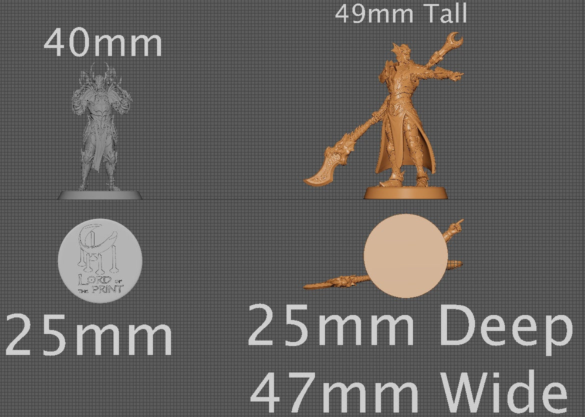Erketh, Collective Studios | Dungeons and Dragons | Pathfinder | Table Top RPG | 3D Printed Model
