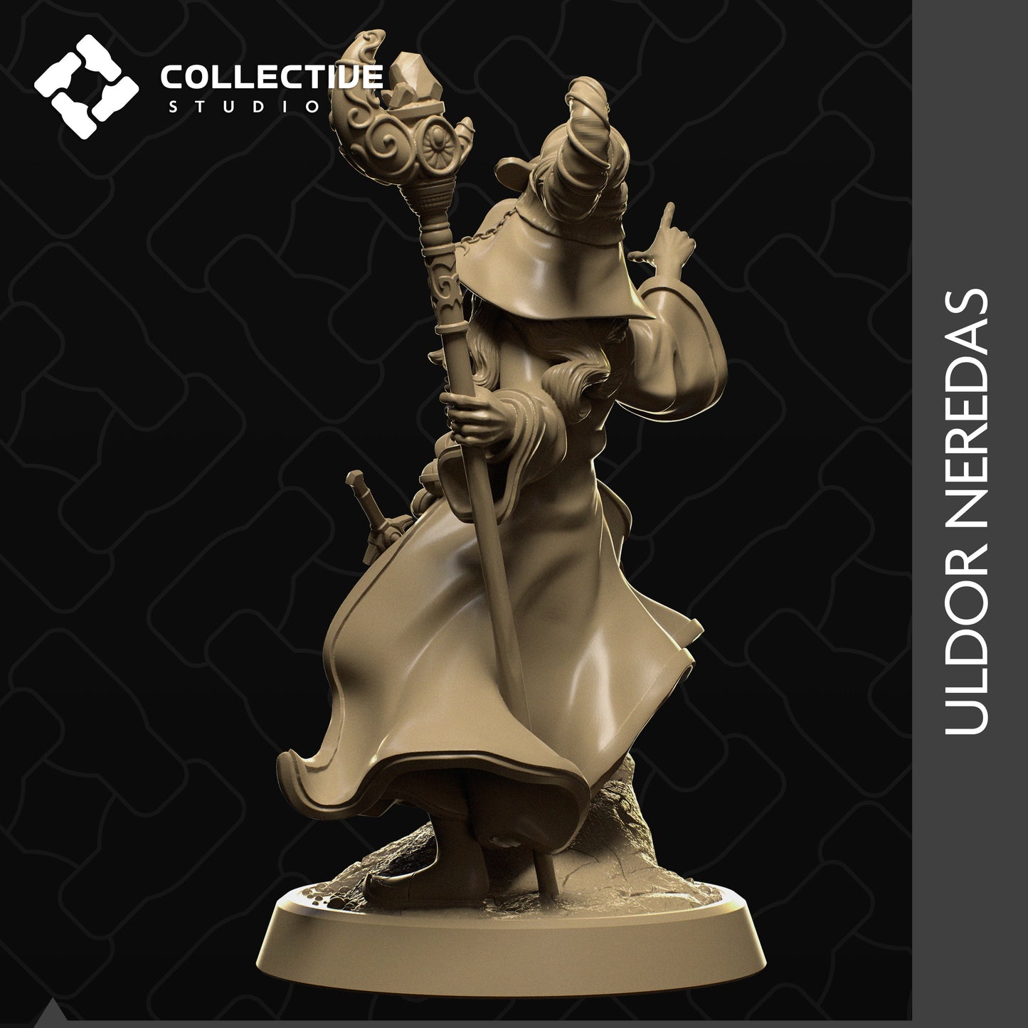 Uldor, Collective Studios | Dungeons and Dragons | Pathfinder | Table Top RPG | 3D Printed Model