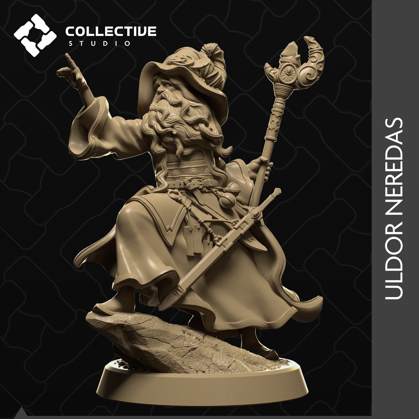 Uldor, Collective Studios | Dungeons and Dragons | Pathfinder | Table Top RPG | 3D Printed Model