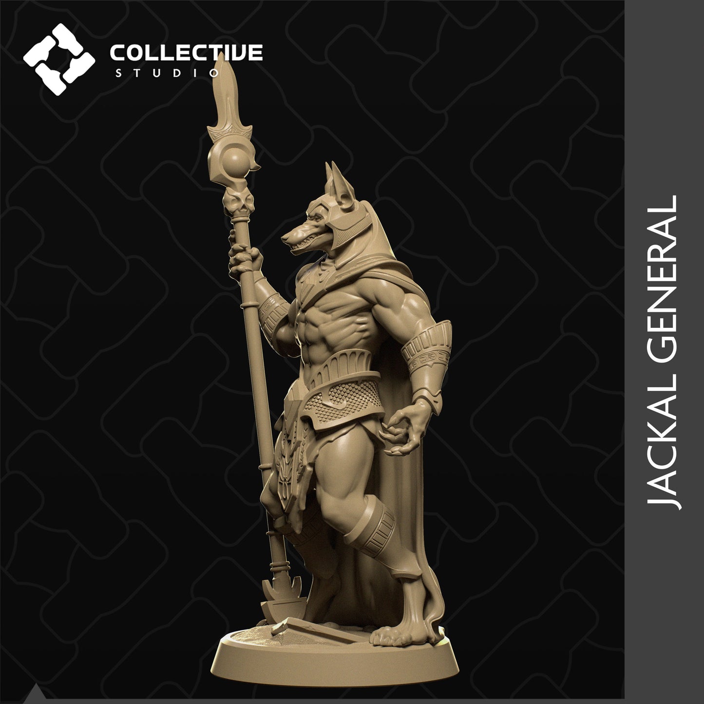 Jackal Warriors, Collective Studios | Dungeons and Dragons | Pathfinder | Table Top RPG | 3D Printed Model