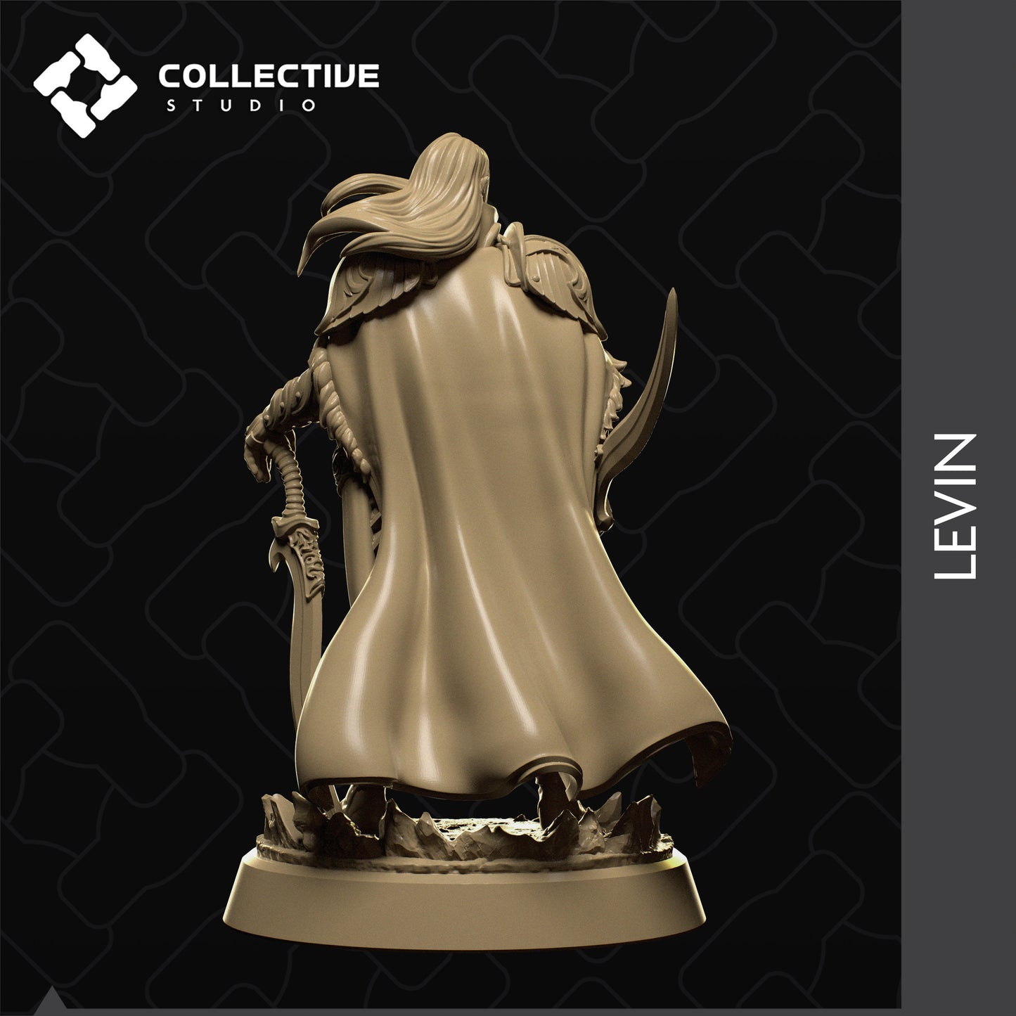 Levin, Collective Studios | Dungeons and Dragons | Pathfinder | Table Top RPG | 3D Printed Model