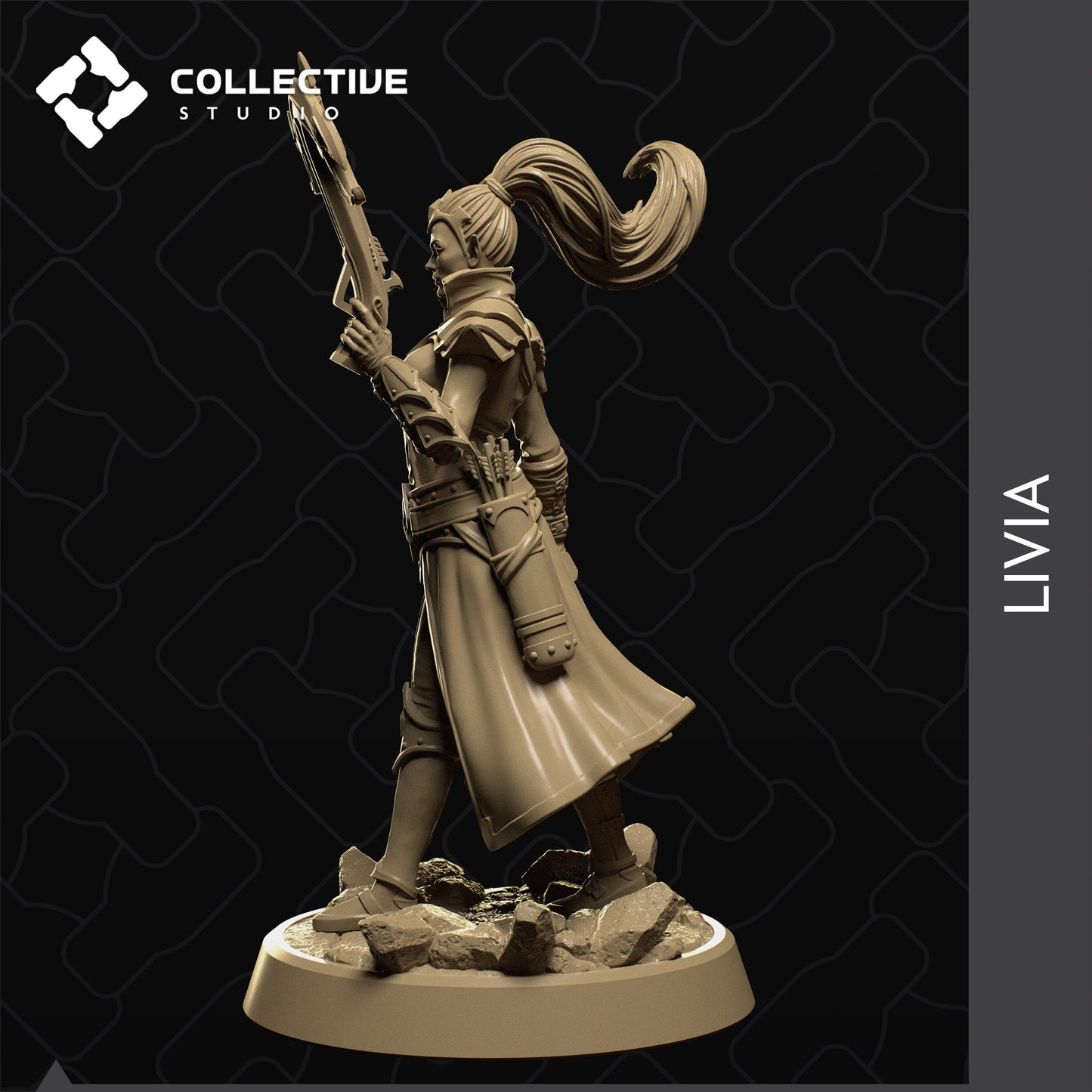 Livia, Collective Studios | Dungeons and Dragons | Pathfinder | Table Top RPG | 3D Printed Model