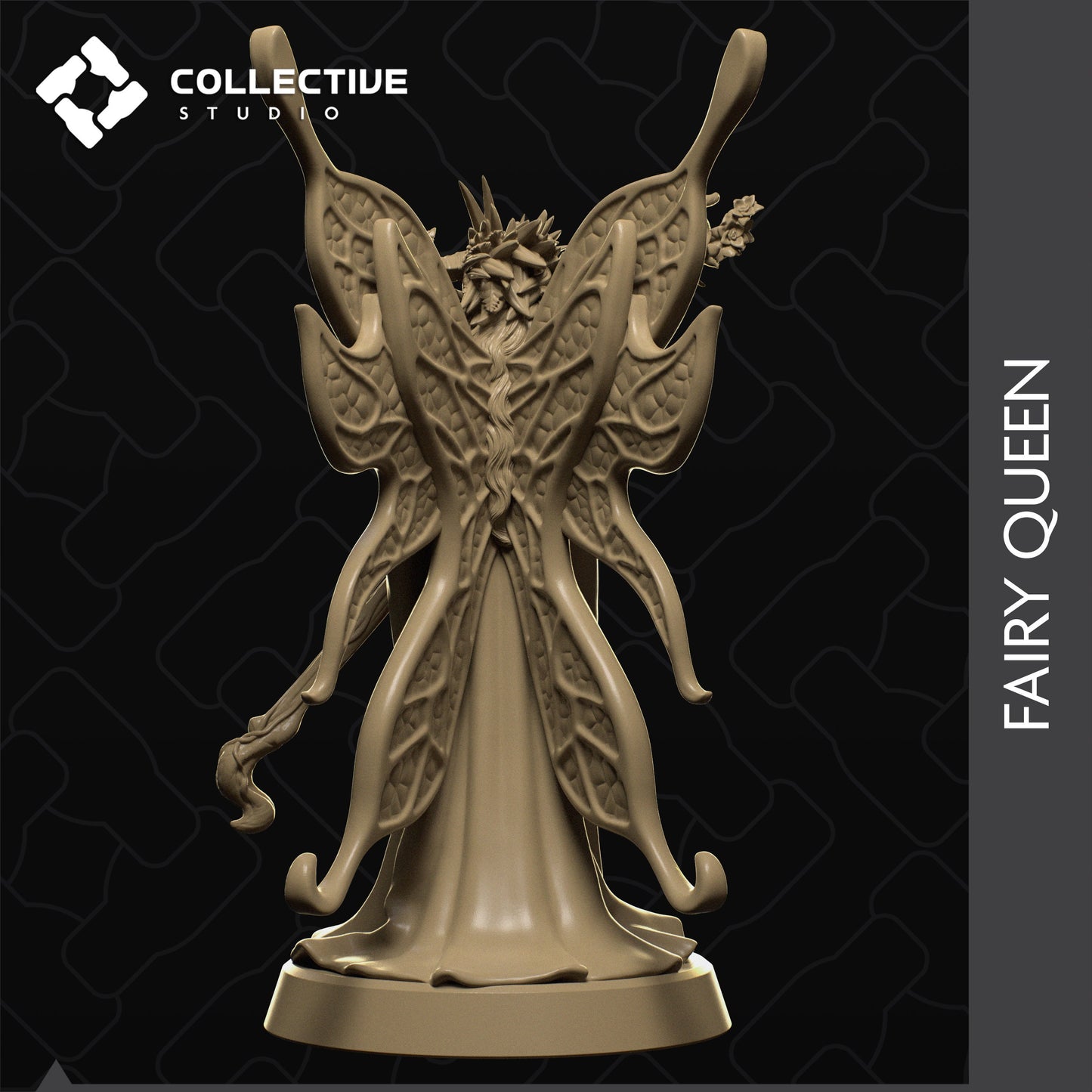 Palmera, Fairy Queen, Collective Studios | Dungeons and Dragons | Pathfinder | Table Top RPG | 3D Printed Model