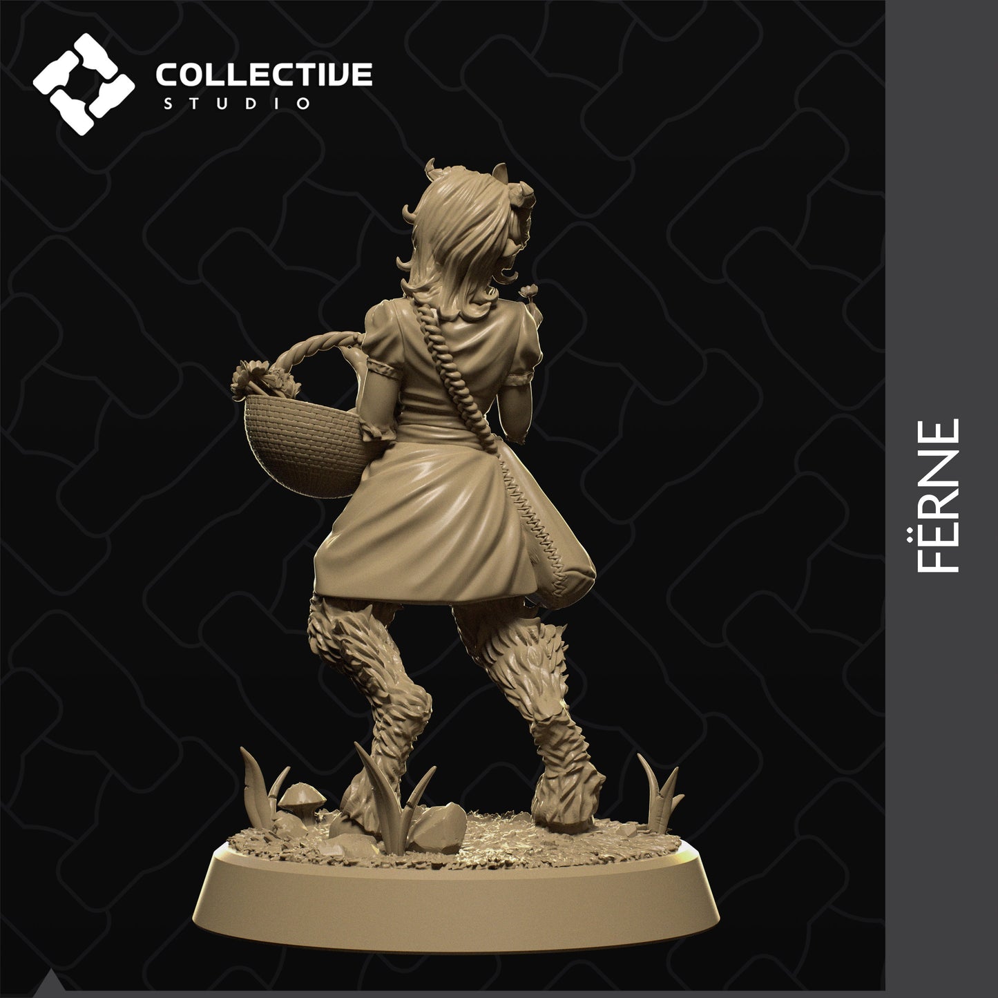 Ferne, Collective Studios | Dungeons and Dragons | Pathfinder | Table Top RPG | 3D Printed Model