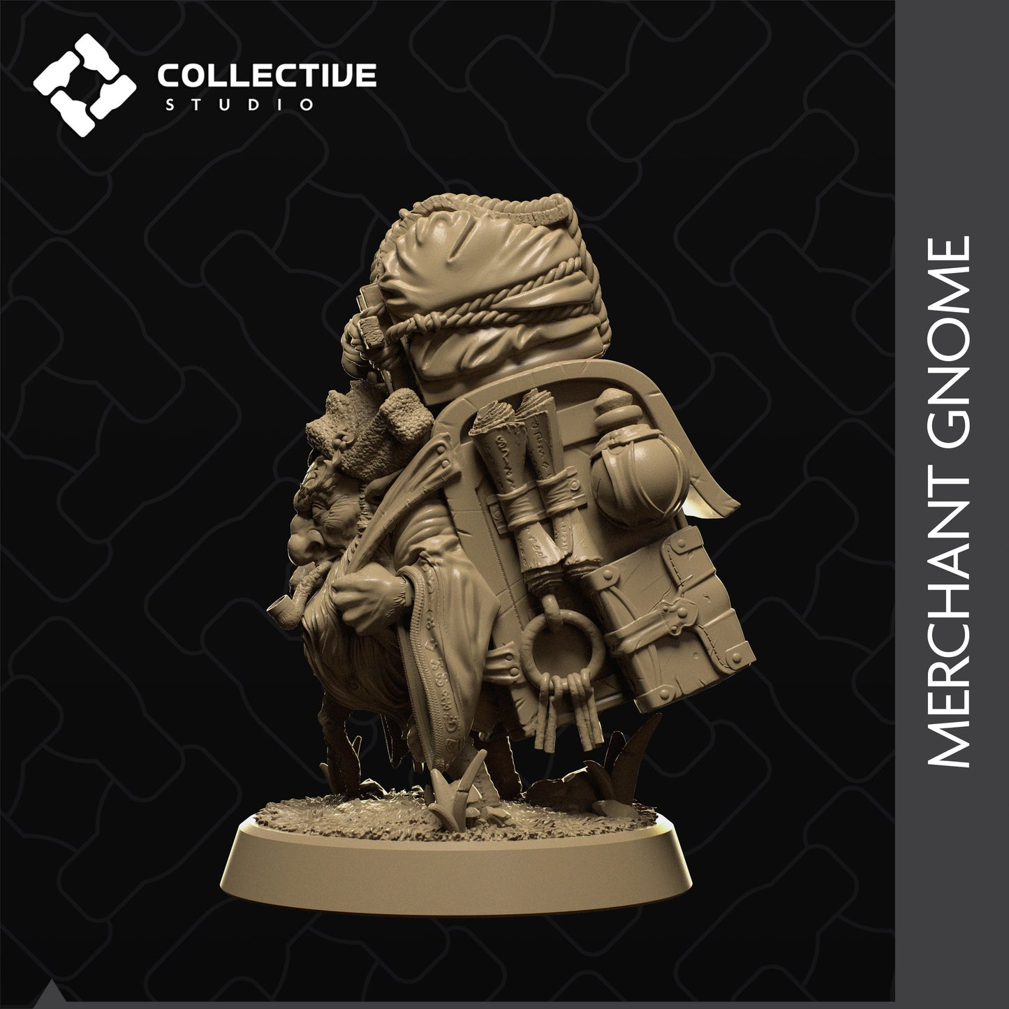 Dolber, Merchant Gnome, Collective Studios | Dungeons and Dragons | Pathfinder | Table Top RPG | 3D Printed Model