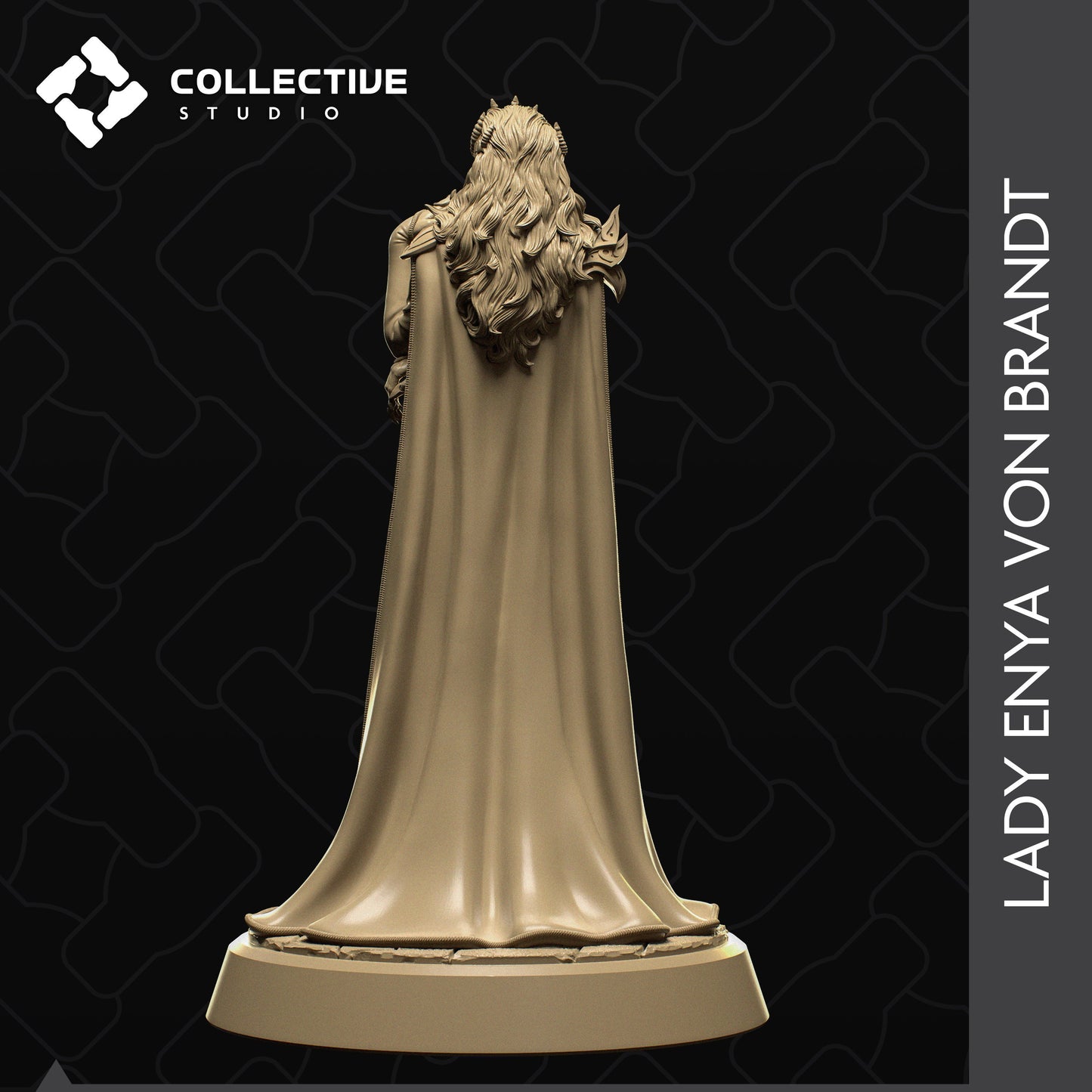Lady Enya, Collective Studios | Dungeons and Dragons | Pathfinder | Table Top RPG | 3D Printed Model