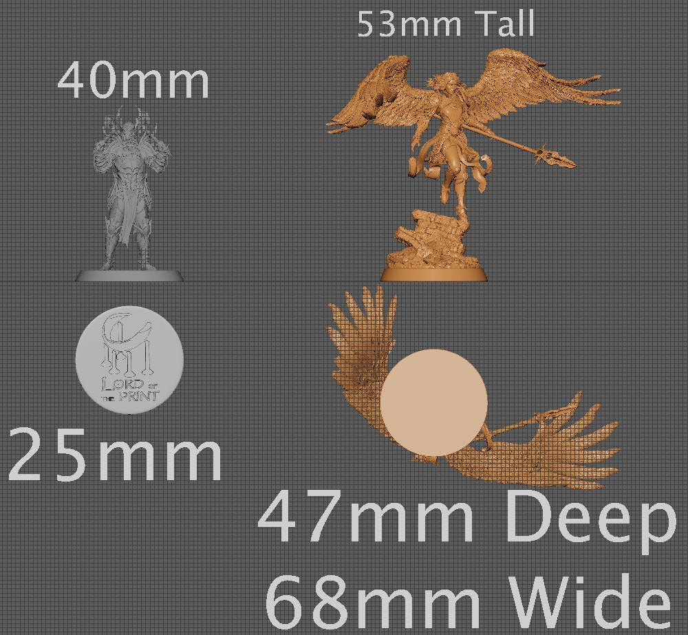 Diana, Collective Studios | Dungeons and Dragons | Pathfinder | Table Top RPG | 3D Printed Model