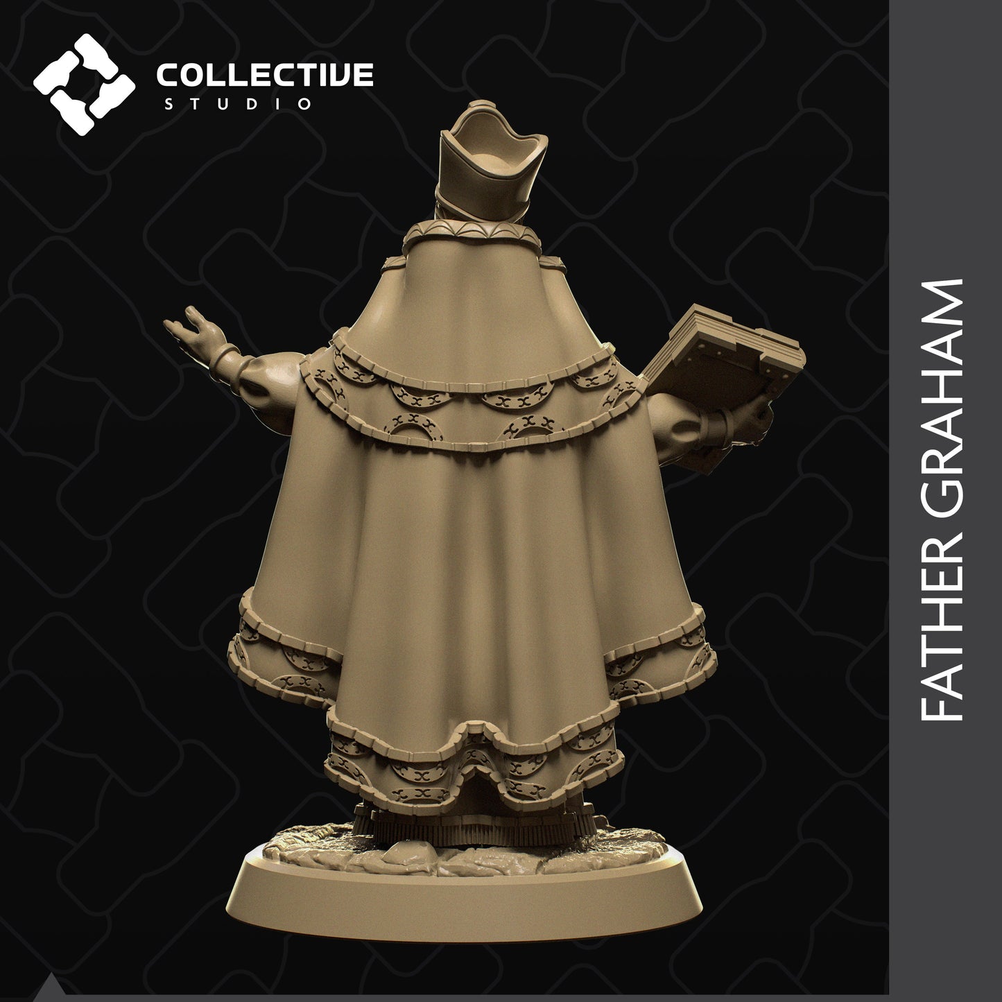 Father Graham, Collective Studios | Dungeons and Dragons | Pathfinder | Table Top RPG | 3D Printed Model