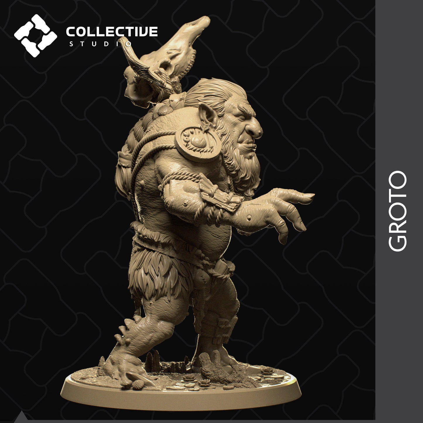 Groto, Collective Studios | Dungeons and Dragons | Pathfinder | Table Top RPG | 3D Printed Model