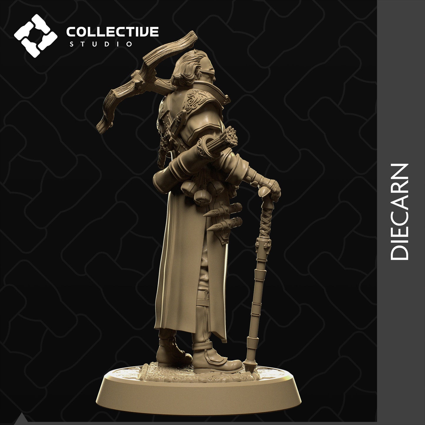 Diecarn, Collective Studios | Dungeons and Dragons | Pathfinder | Table Top RPG | 3D Printed Model