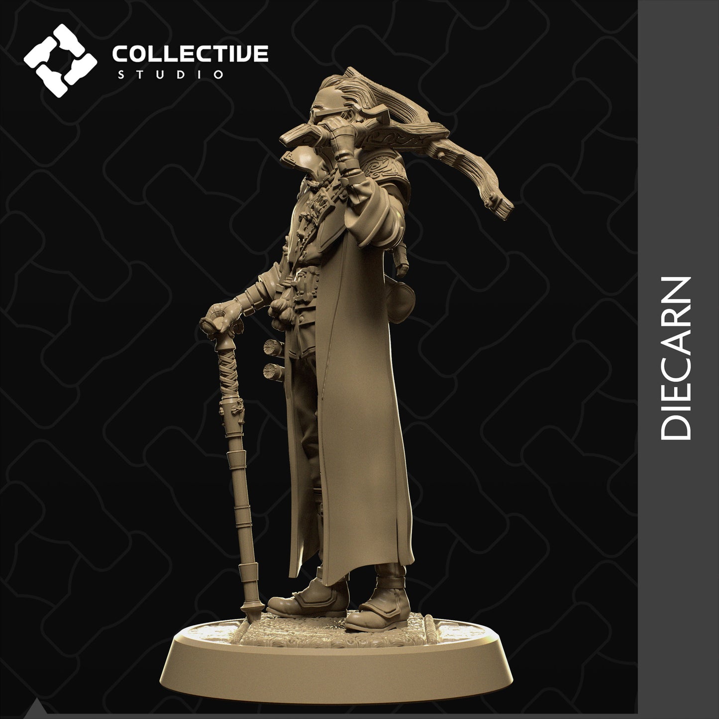 Diecarn, Collective Studios | Dungeons and Dragons | Pathfinder | Table Top RPG | 3D Printed Model