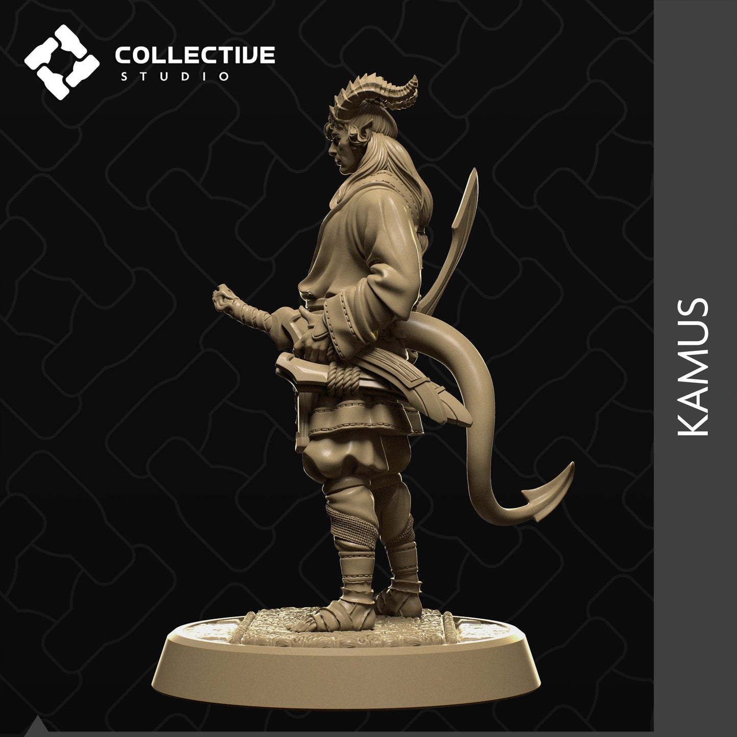 Kamus, Collective Studios | Dungeons and Dragons | Pathfinder | Table Top RPG | 3D Printed Model