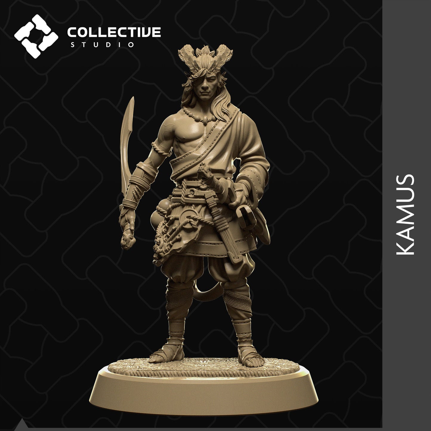 Kamus, Collective Studios | Dungeons and Dragons | Pathfinder | Table Top RPG | 3D Printed Model