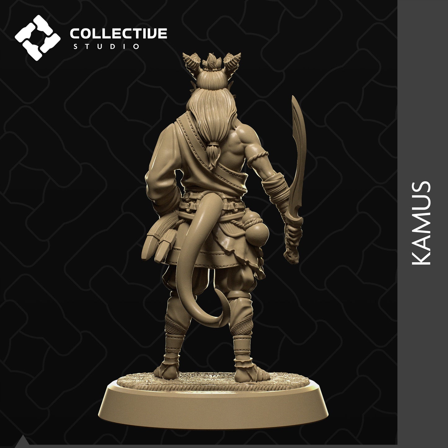 Kamus, Collective Studios | Dungeons and Dragons | Pathfinder | Table Top RPG | 3D Printed Model