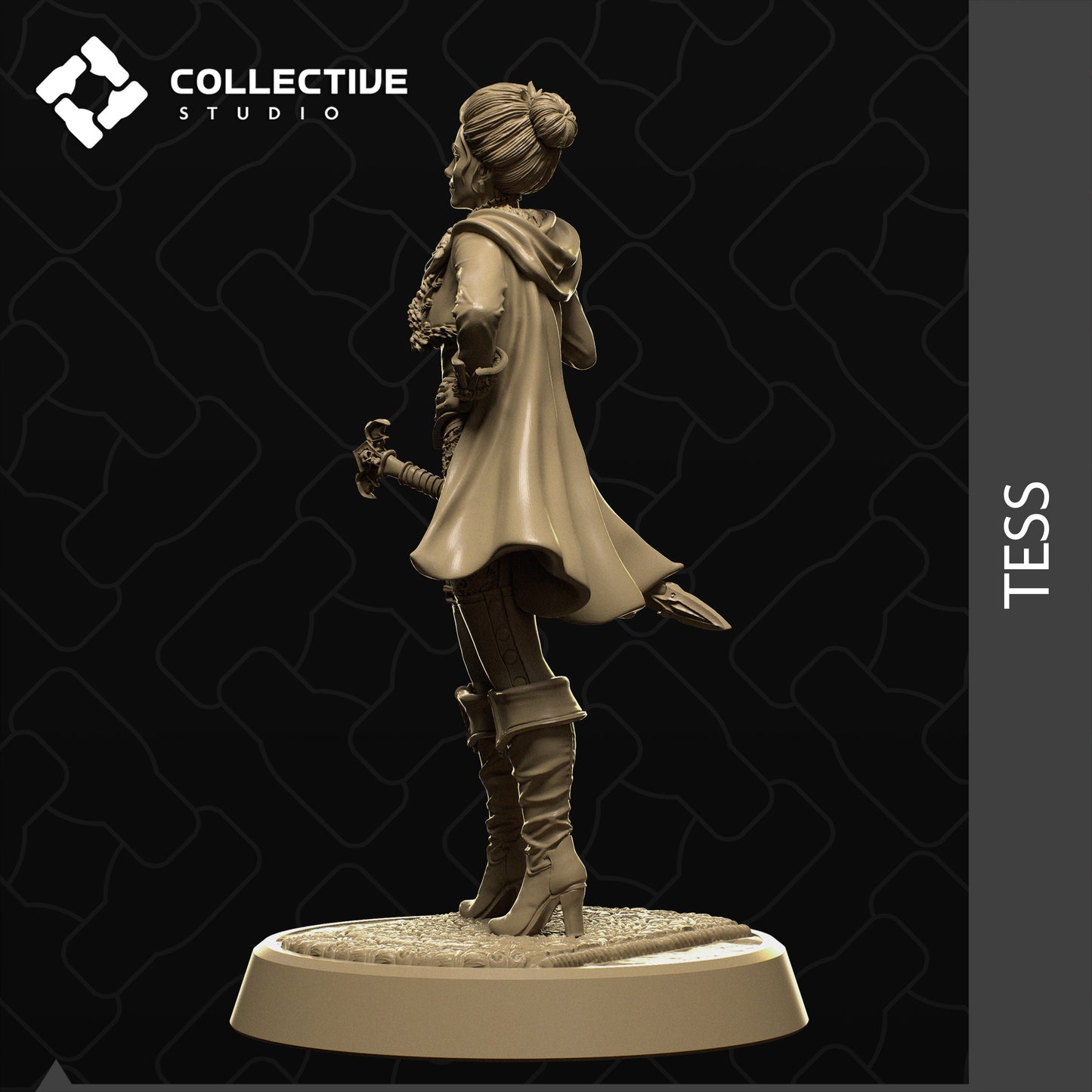 Tess, Collective Studios | Dungeons and Dragons | Pathfinder | Table Top RPG | 3D Printed Model