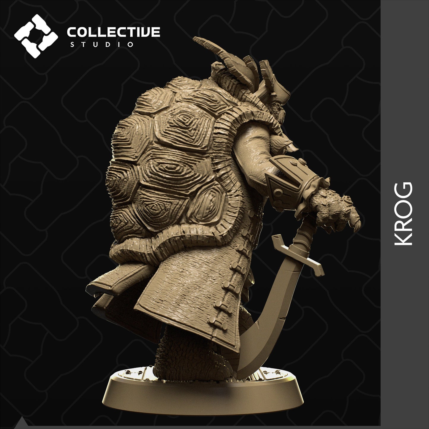 Krog, Collective Studios | Dungeons and Dragons | Pathfinder | Table Top RPG | 3D Printed Model