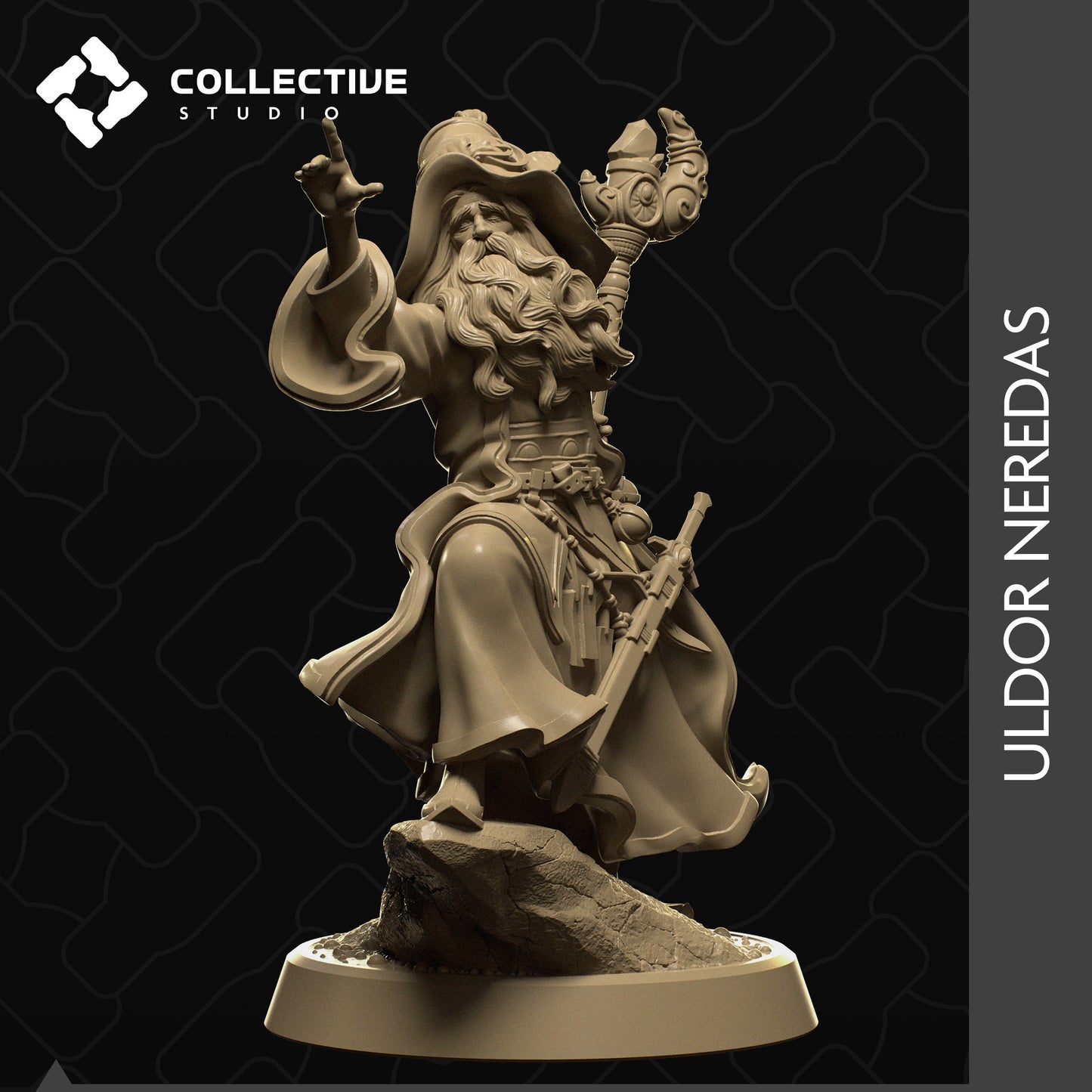 Uldor, Collective Studios | Dungeons and Dragons | Pathfinder | Table Top RPG | 3D Printed Model