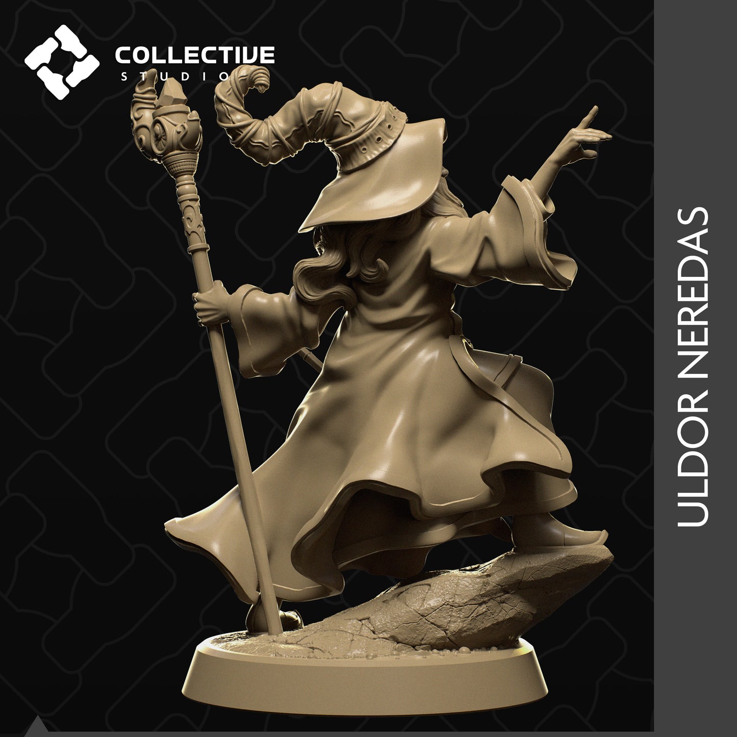 Uldor, Collective Studios | Dungeons and Dragons | Pathfinder | Table Top RPG | 3D Printed Model