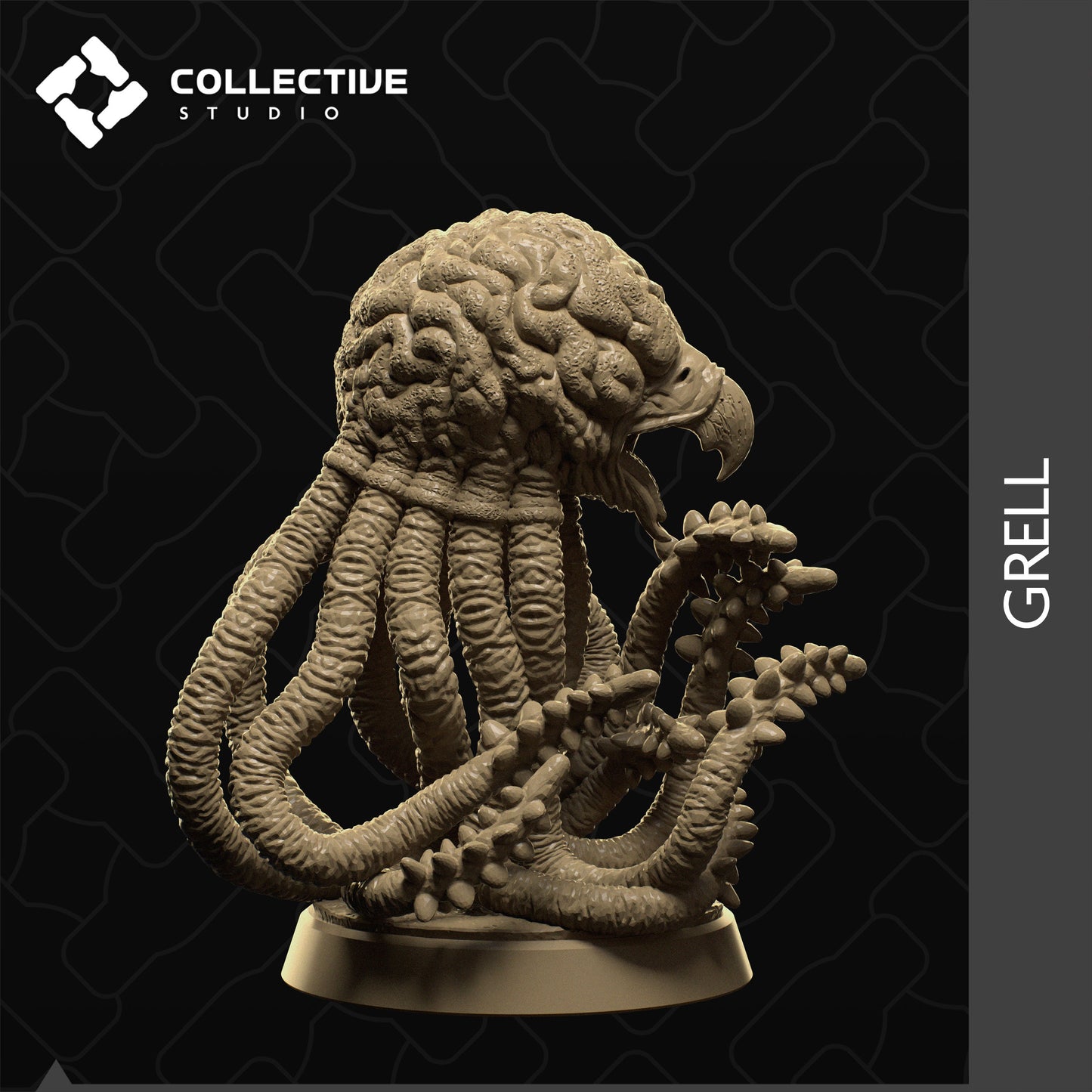 Grell, Collective Studios | Dungeons and Dragons | Pathfinder | Table Top RPG | 3D Printed Model
