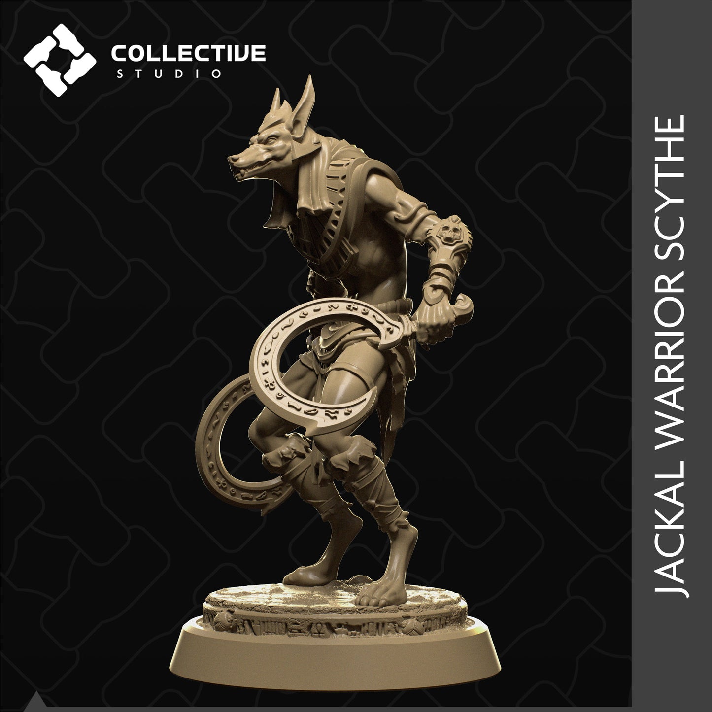 Jackal Warriors, Collective Studios | Dungeons and Dragons | Pathfinder | Table Top RPG | 3D Printed Model