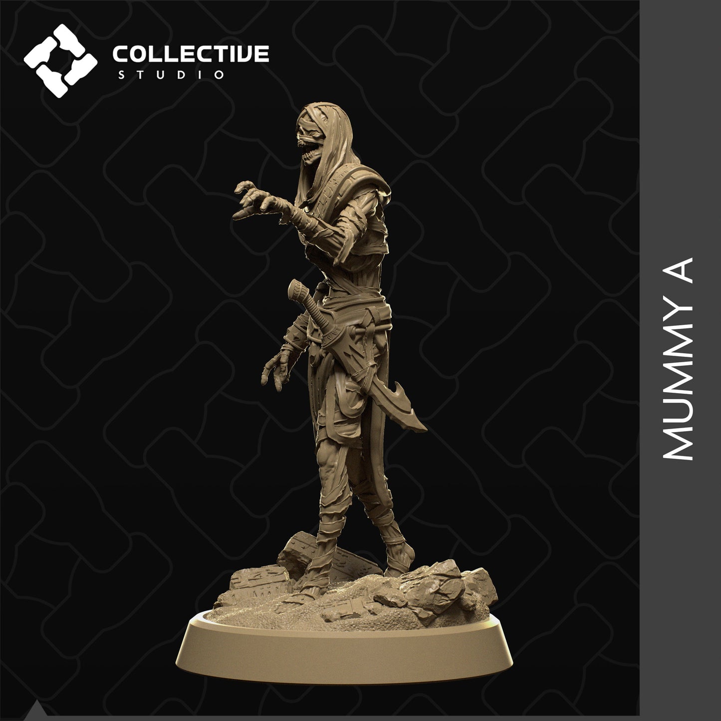 Ancient Mummys, Collective Studios | Dungeons and Dragons | Pathfinder | Table Top RPG | 3D Printed Model
