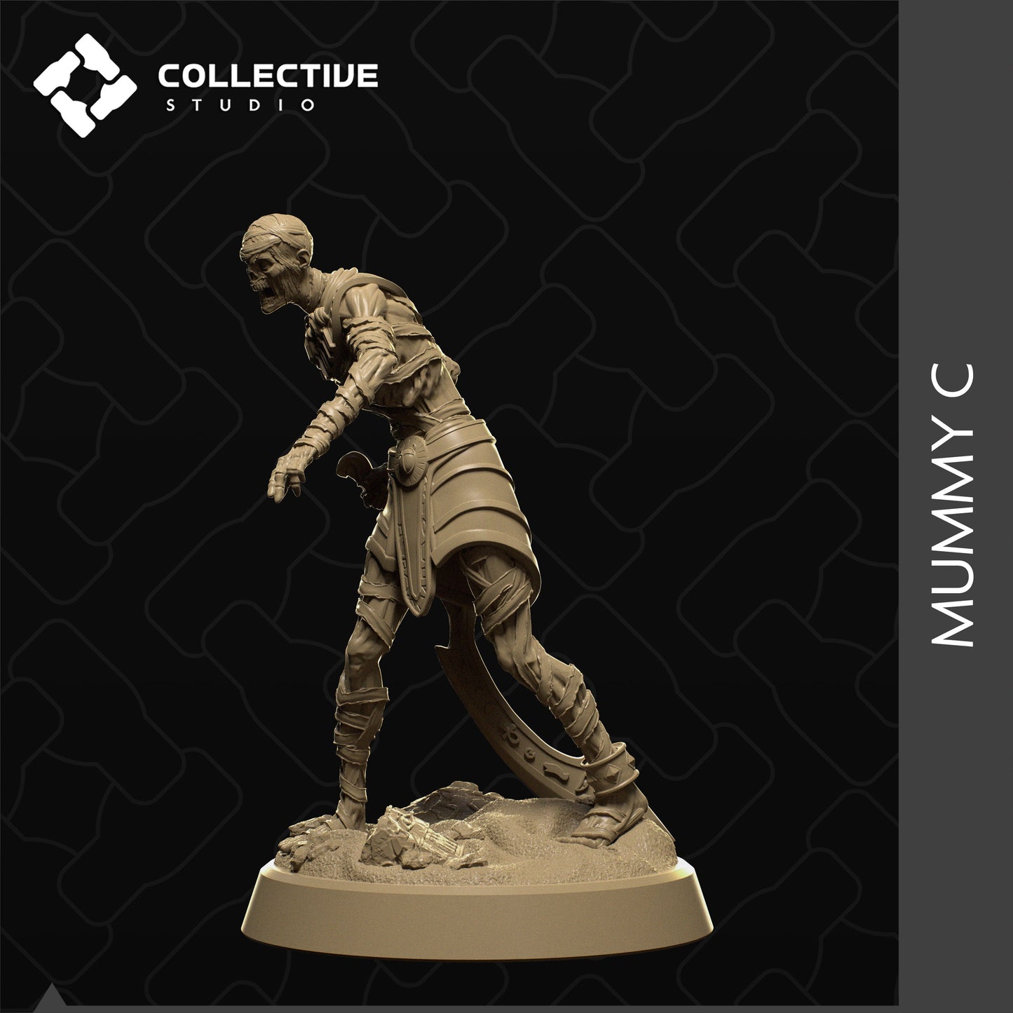 Ancient Mummys, Collective Studios | Dungeons and Dragons | Pathfinder | Table Top RPG | 3D Printed Model