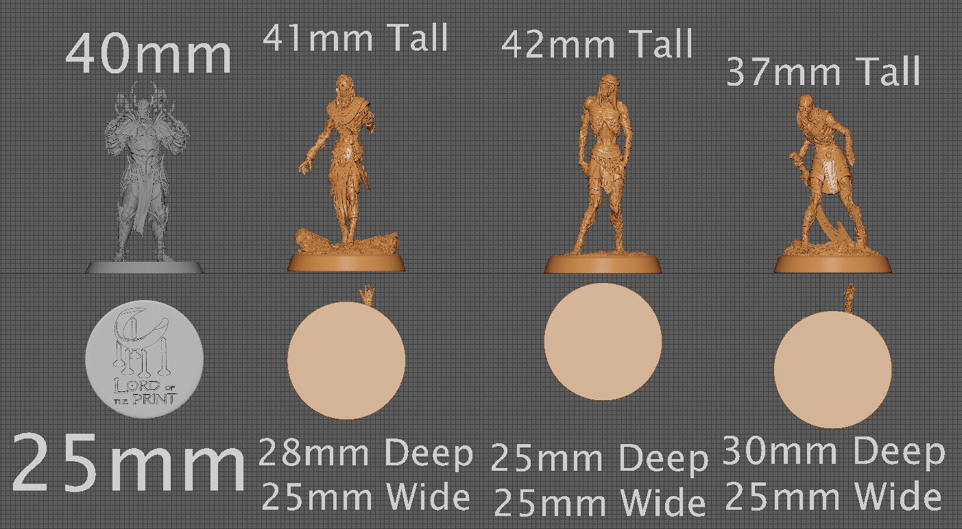 Ancient Mummys, Collective Studios | Dungeons and Dragons | Pathfinder | Table Top RPG | 3D Printed Model