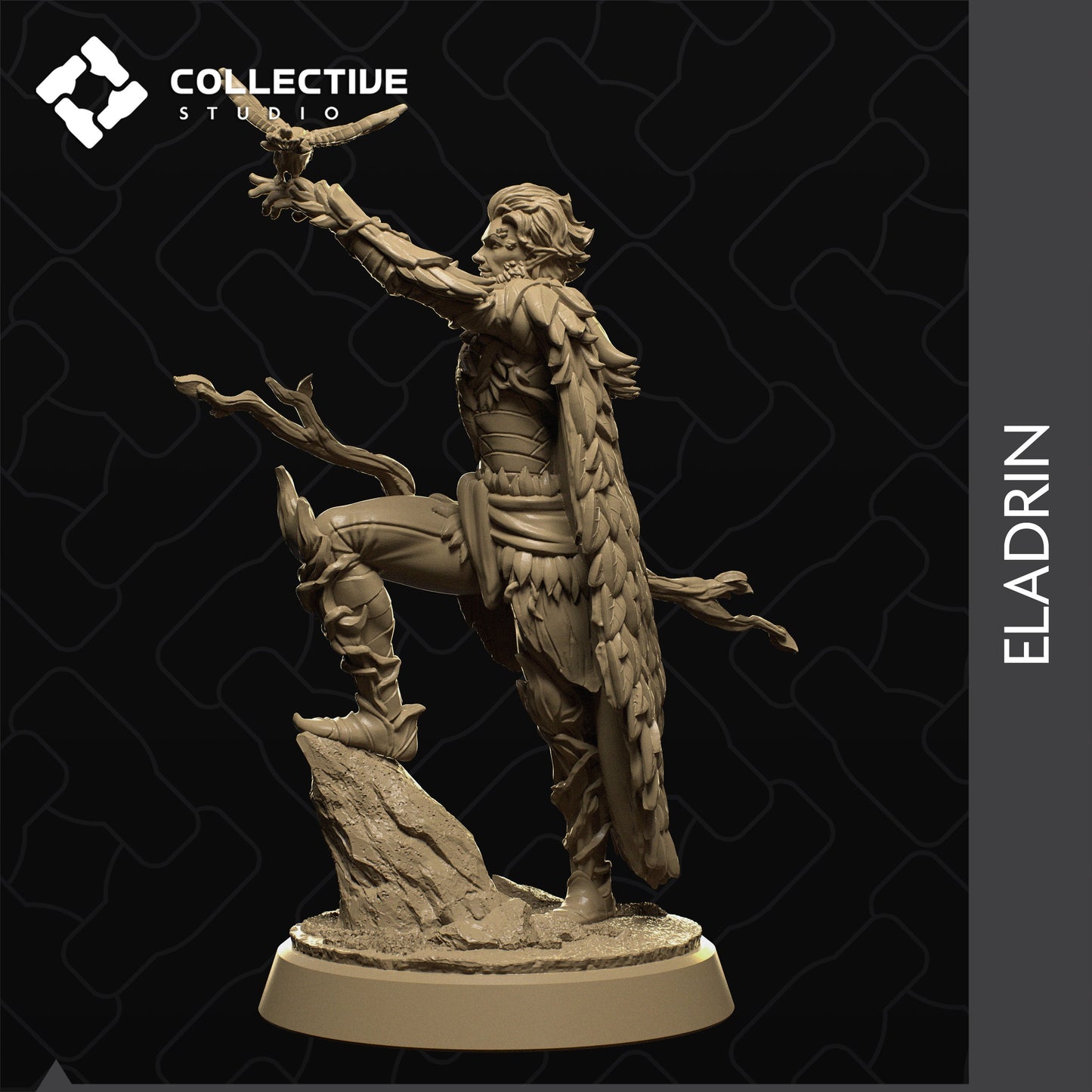 Kailu, Eledrin, Collective Studios | Dungeons and Dragons | Pathfinder | Table Top RPG | 3D Printed Model