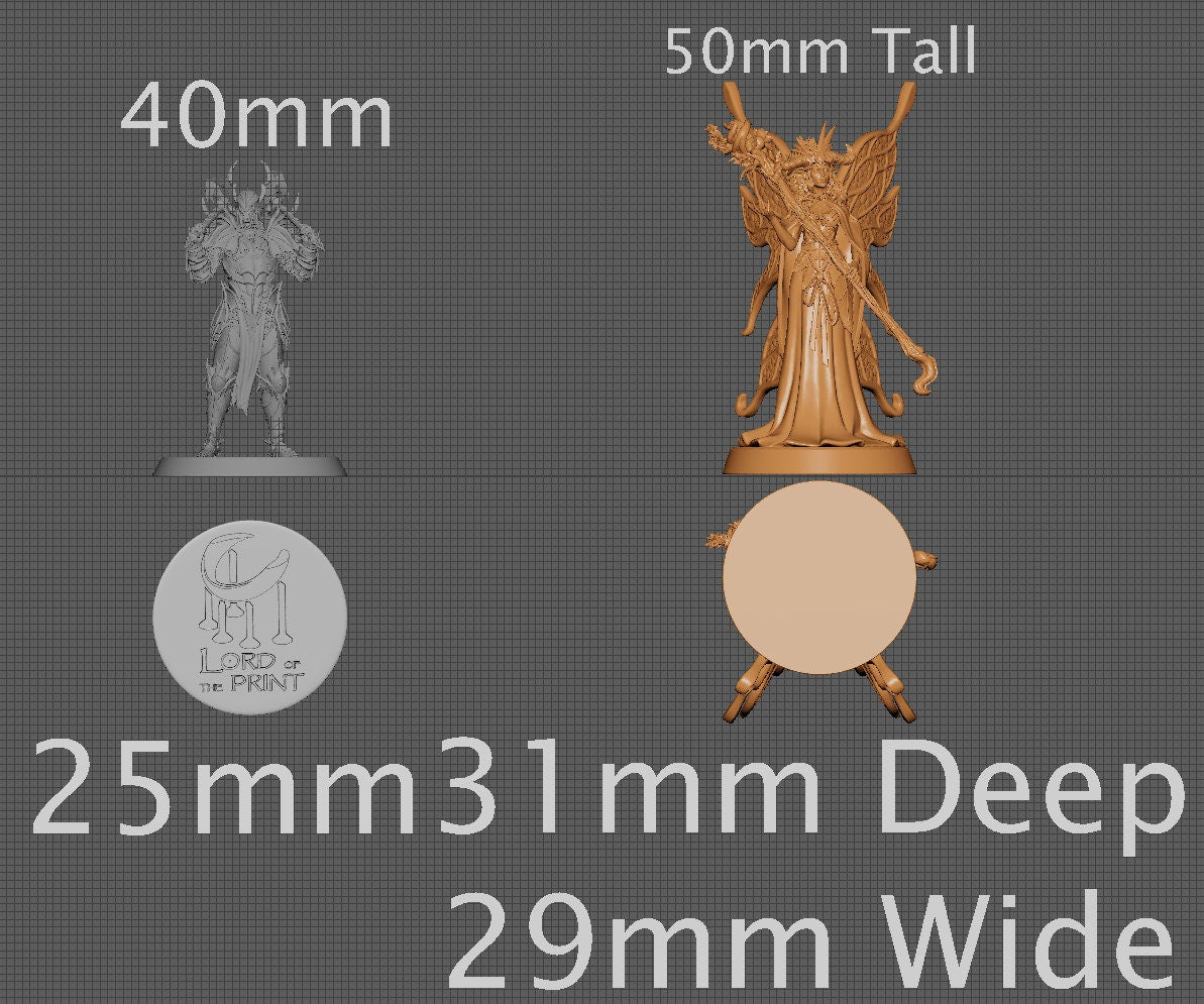Palmera, Fairy Queen, Collective Studios | Dungeons and Dragons | Pathfinder | Table Top RPG | 3D Printed Model