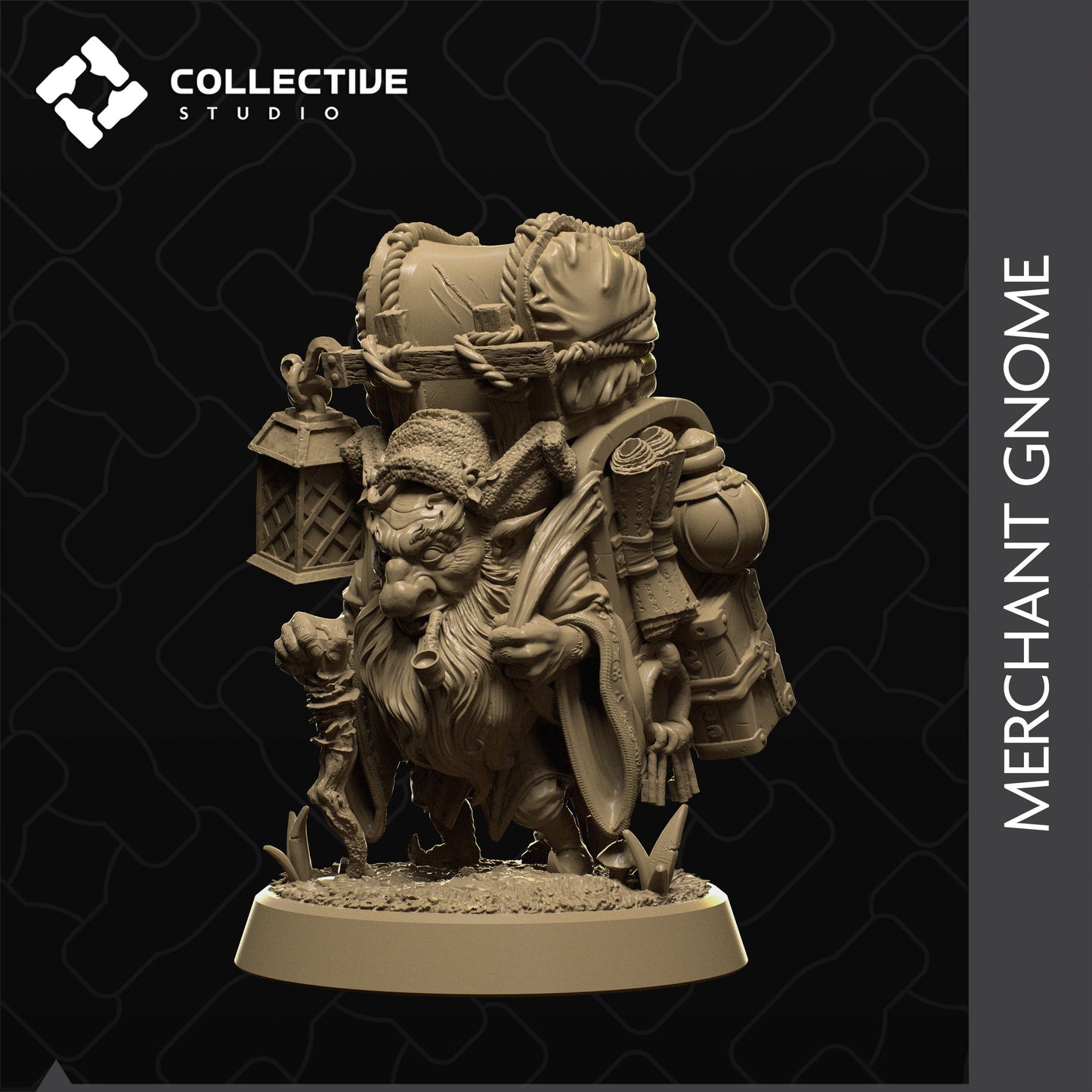 Dolber, Merchant Gnome, Collective Studios | Dungeons and Dragons | Pathfinder | Table Top RPG | 3D Printed Model