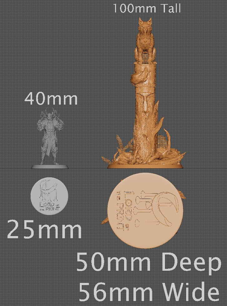 Bayun Cat, Lord of the Print | Dungeons and Dragons | Pathfinder | Table Top RPG | 3D Printed Model