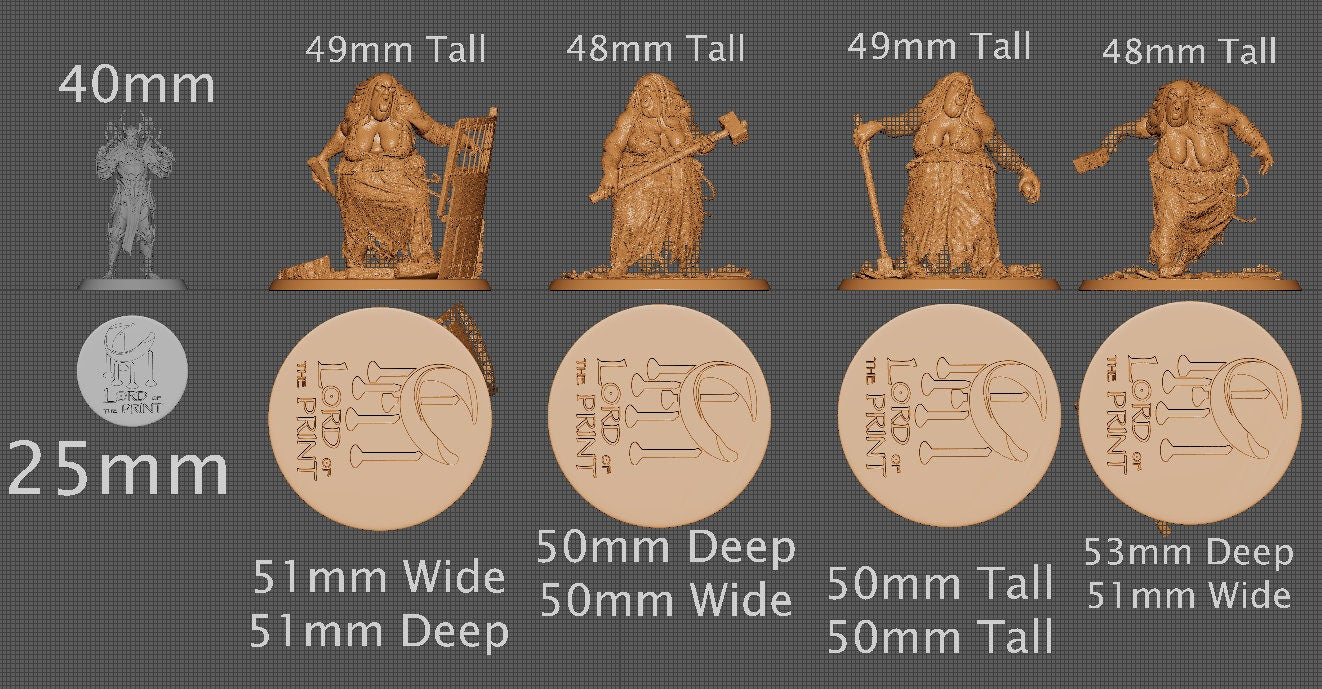 Kikimora Heavy Guards, Multiple Pose Options | Aussie 3D Printed Miniatures and Terrain