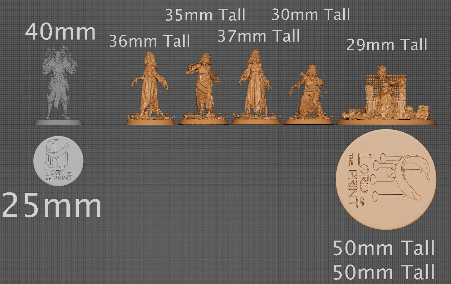Kikimora Princess, Multiple Pose Options | Aussie 3D Printed Miniatures and Terrain