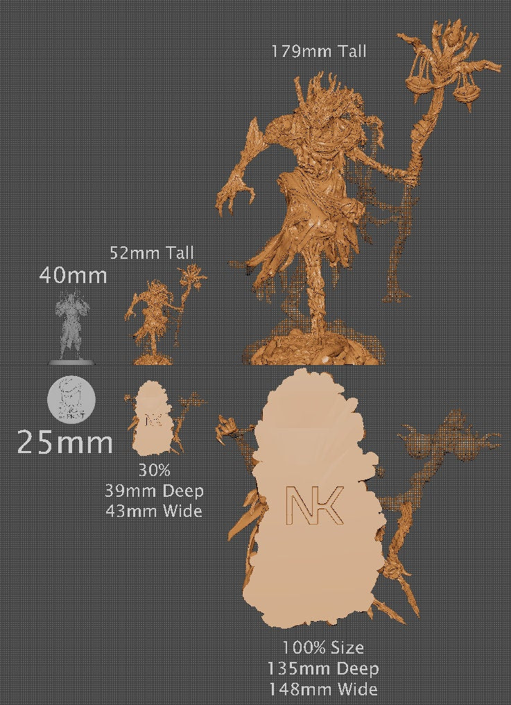 Famine, Powerful NPC, Ernest Nemirovsky | Dungeons and Dragons | Pathfinder | Table Top RPG | 3D Printed Model