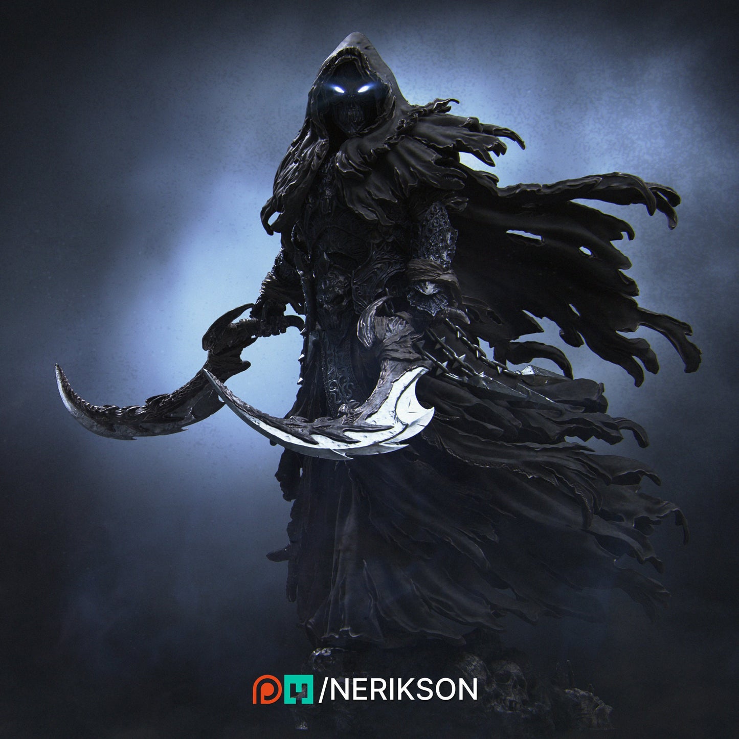 Death, Powerful NPC, Ernest Nemirovsky | Dungeons and Dragons | Pathfinder | Table Top RPG | 3D Printed Model