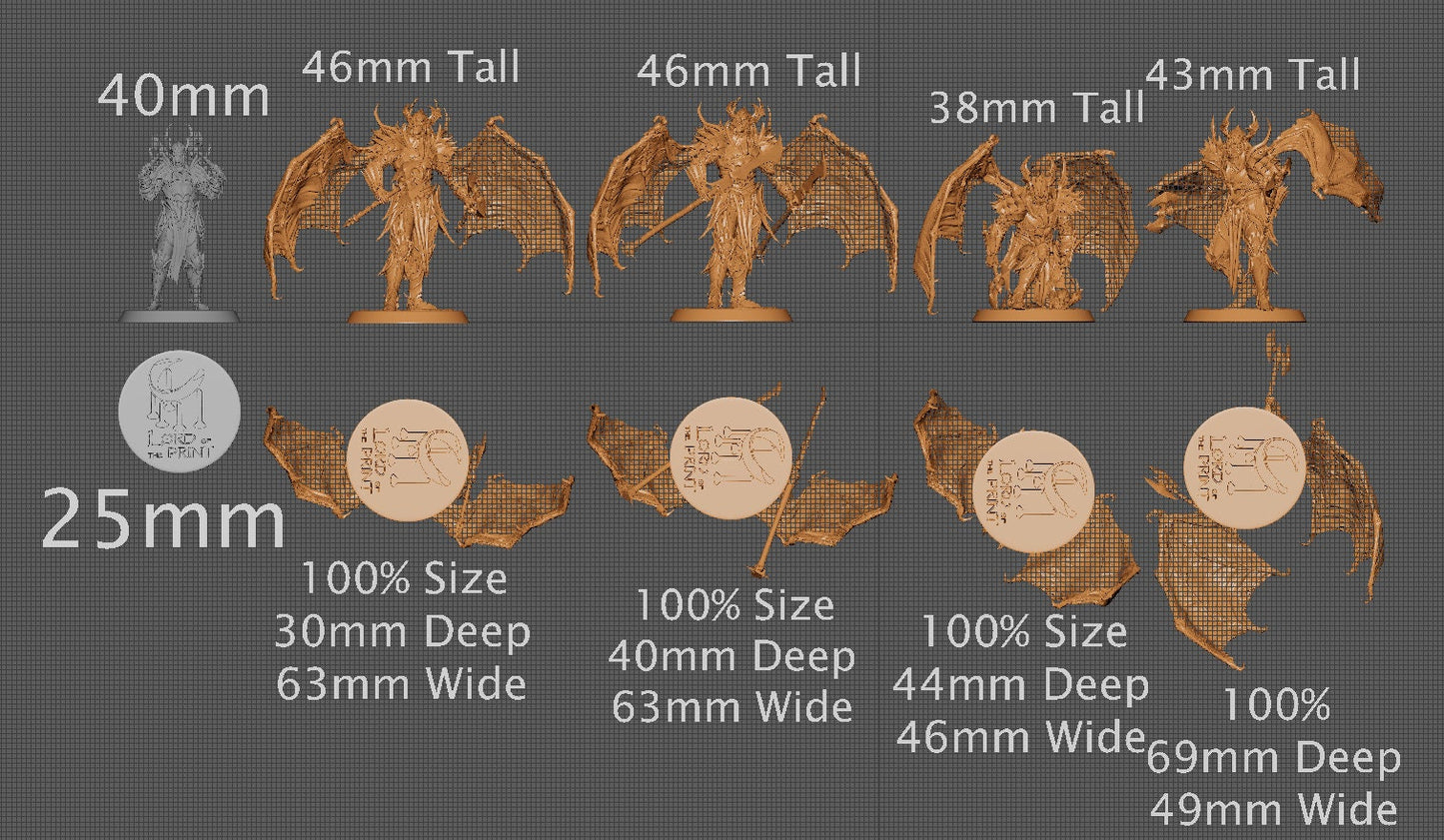 Evernight Soldiers Pack 3, Order Immortalis Vol.2, Lord of the Print | Dungeons and Dragons | Pathfinder | Table Top RPG | 3D Printed Model