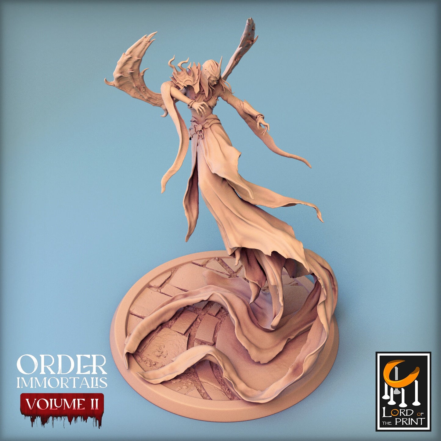 Vampire Queen, Order Immortalis Vol.2, Lord of the Print | Dungeons and Dragons | Pathfinder | Table Top RPG | 3D Printed Model