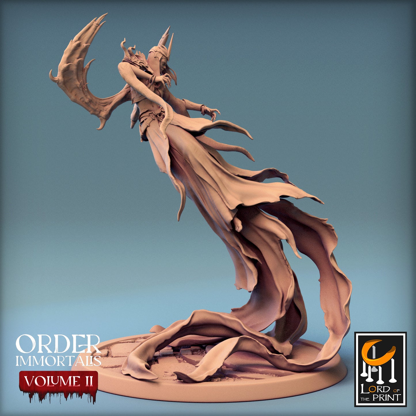 Vampire Queen, Order Immortalis Vol.2, Lord of the Print | Dungeons and Dragons | Pathfinder | Table Top RPG | 3D Printed Model