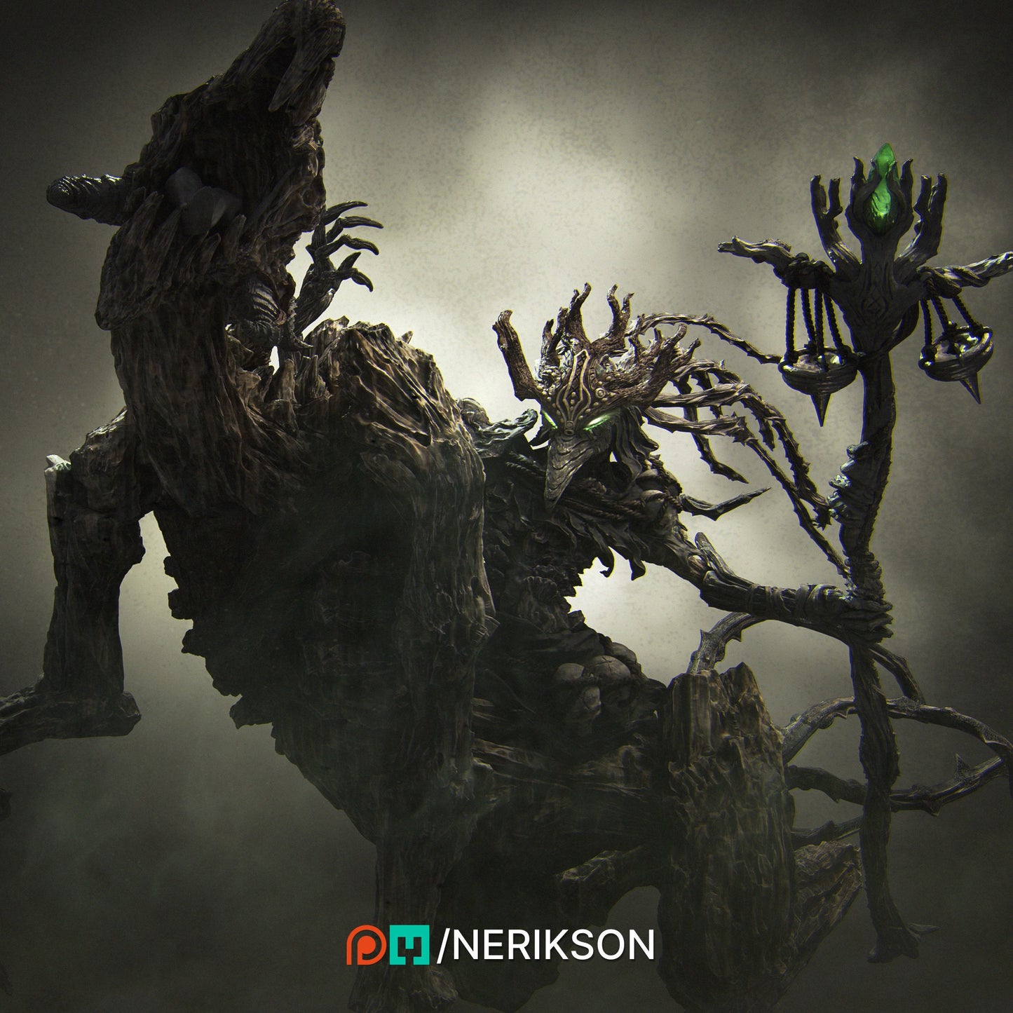 Famine, Mounted, Powerful NPC, Ernest Nemirovsky | Dungeons and Dragons | Pathfinder | Table Top RPG | 3D Printed Model