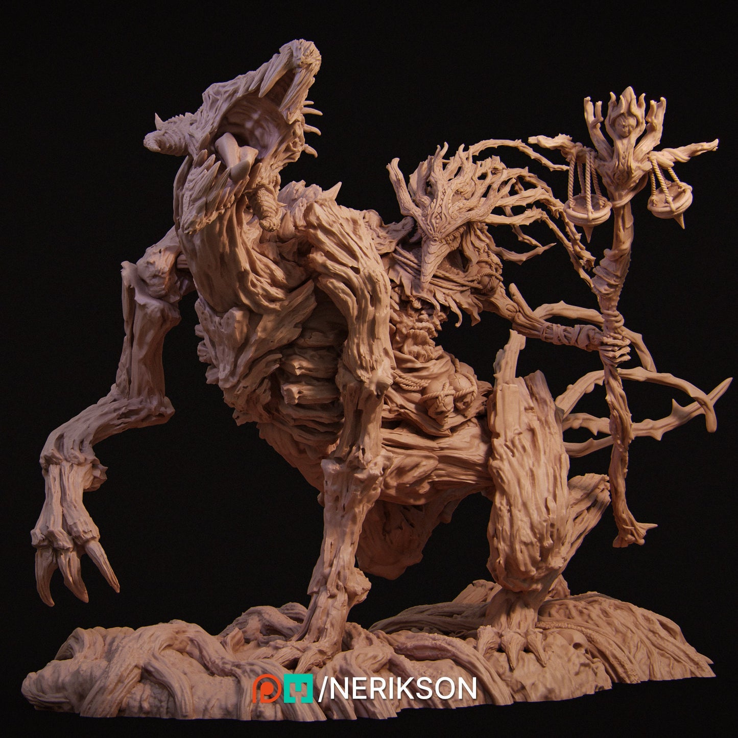 Famine, Mounted, Powerful NPC, Ernest Nemirovsky | Dungeons and Dragons | Pathfinder | Table Top RPG | 3D Printed Model