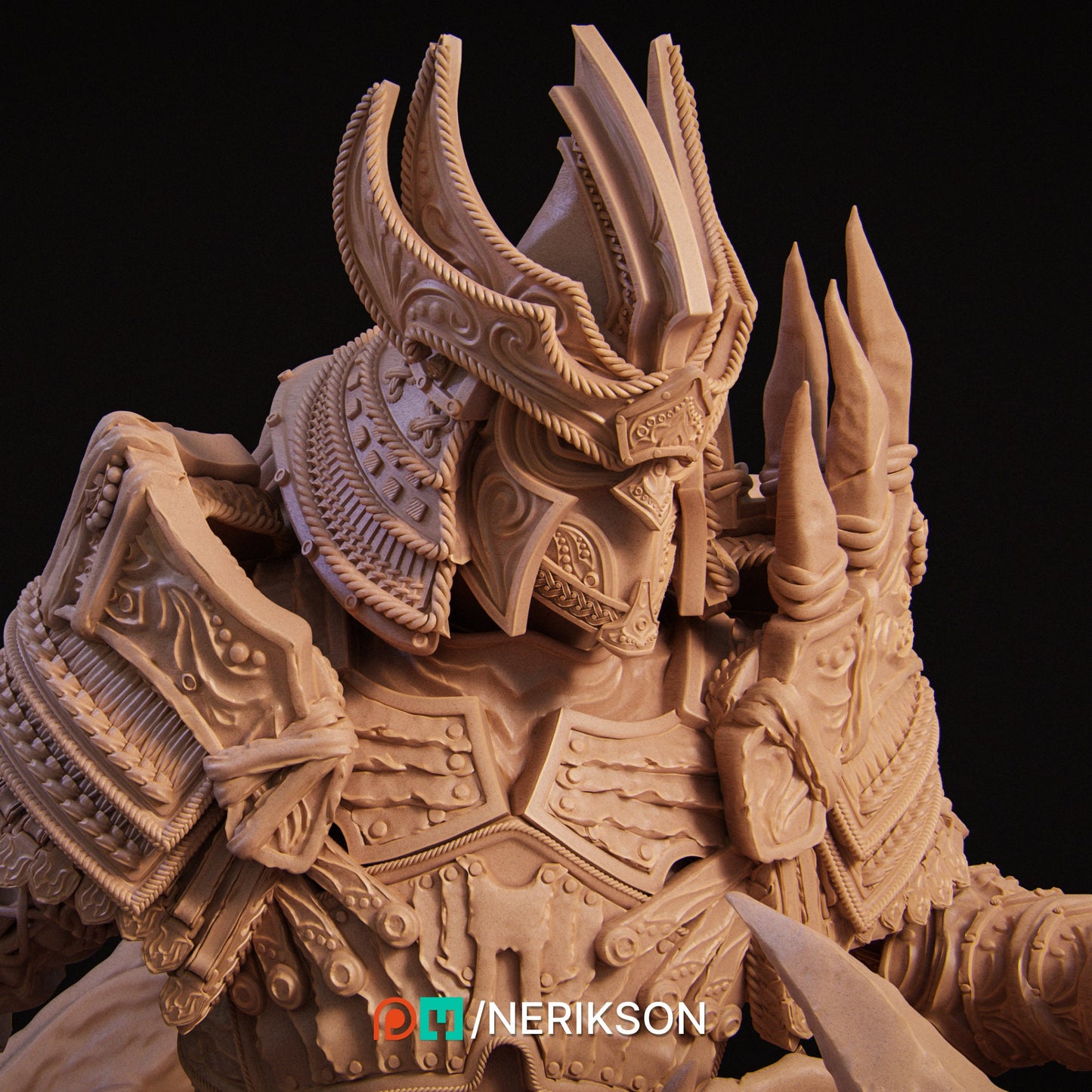 War, Mounted, Powerful NPC, Ernest Nemirovsky | Dungeons and Dragons | Pathfinder | Table Top RPG | 3D Printed Model
