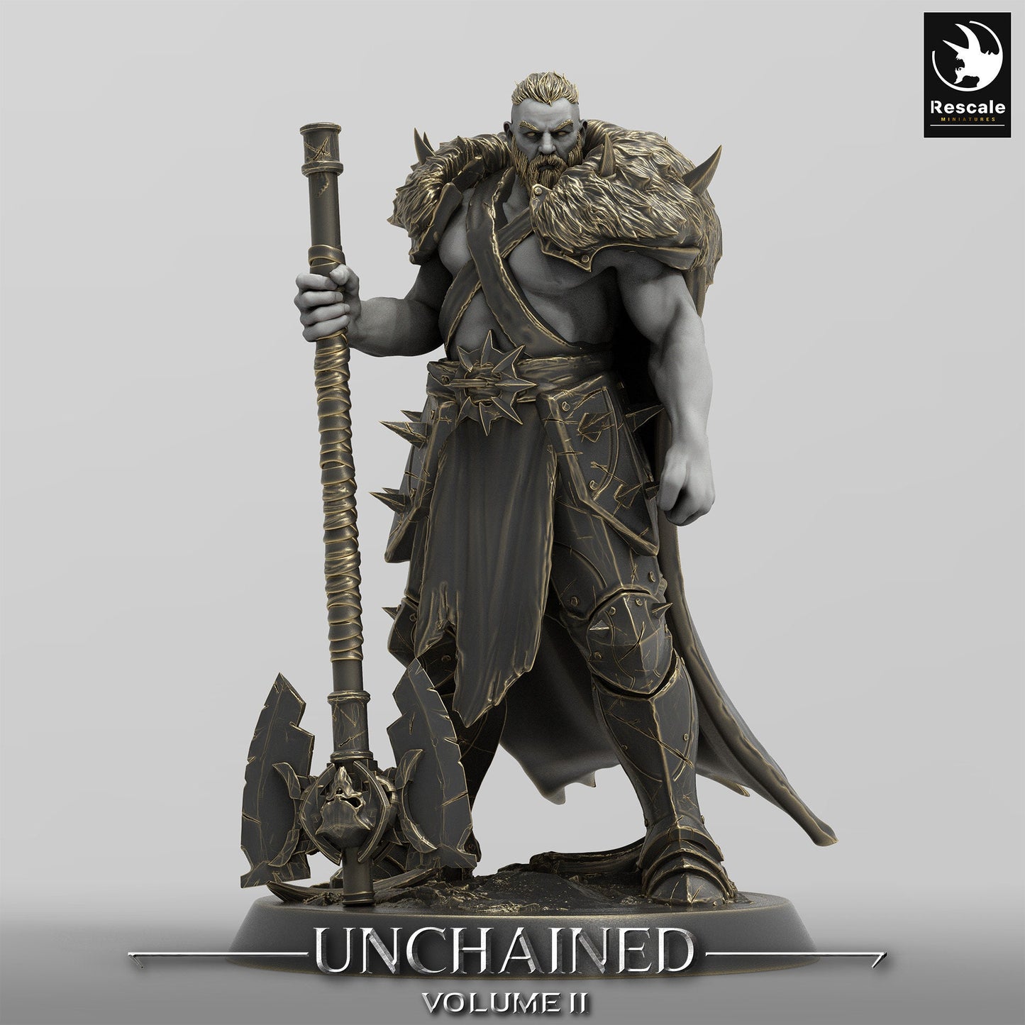 Axe Rangers, Rescale Miniatures | Dungeons and Dragons | Pathfinder | Table Top RPG | 3D Printed Model